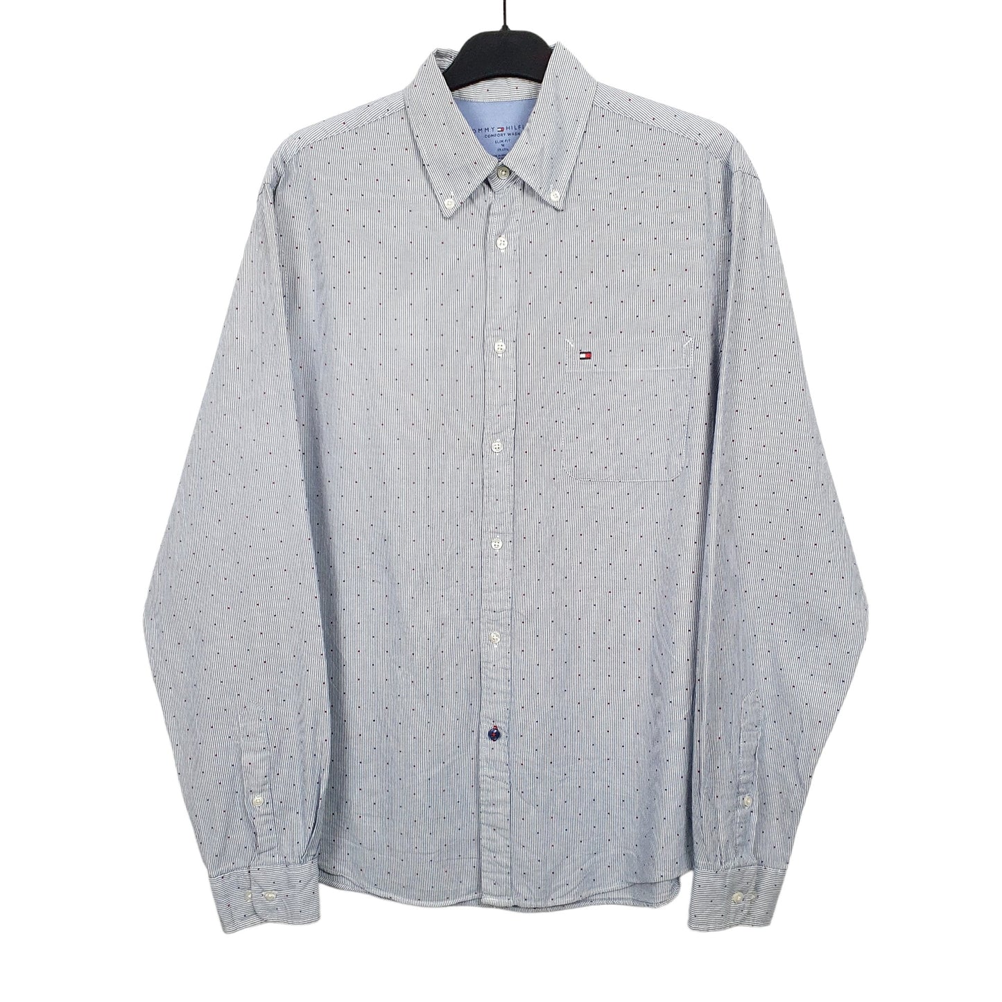 Tommy Hilfiger Long Sleeve Slim Fit Shirt Blue