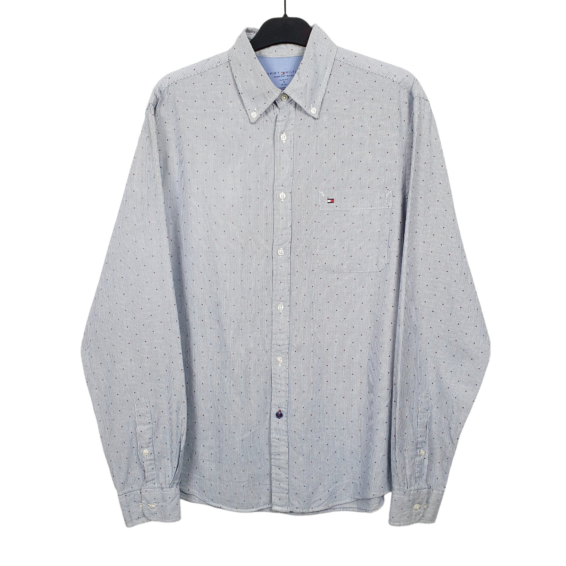 Tommy Hilfiger Long Sleeve Slim Fit Shirt Blue