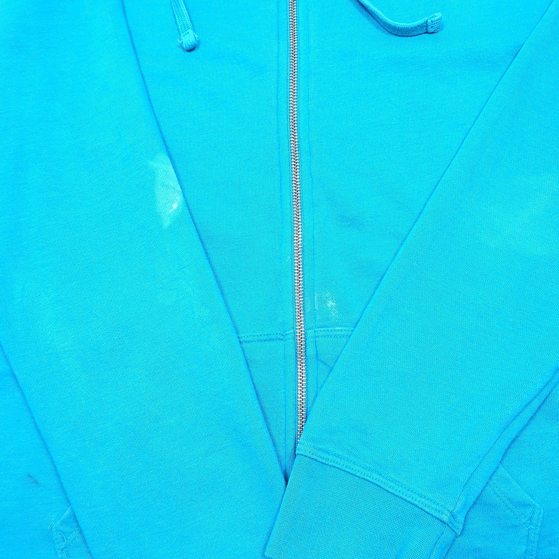 Womens Blue Champion Hoodie Full Zip Jumper