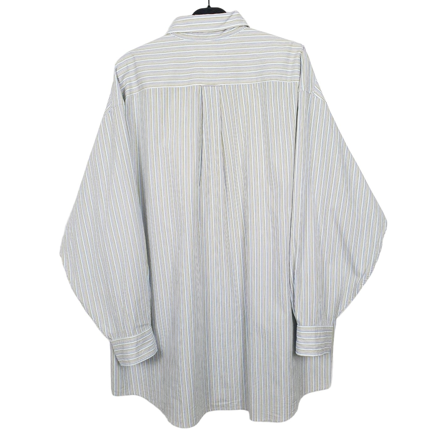 Tommy Hilfiger Long Sleeve Regular Fit Pinstripe Shirt Green