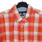 Tommy Hilfiger Short Sleeve Classic Fit Check Shirt Orange