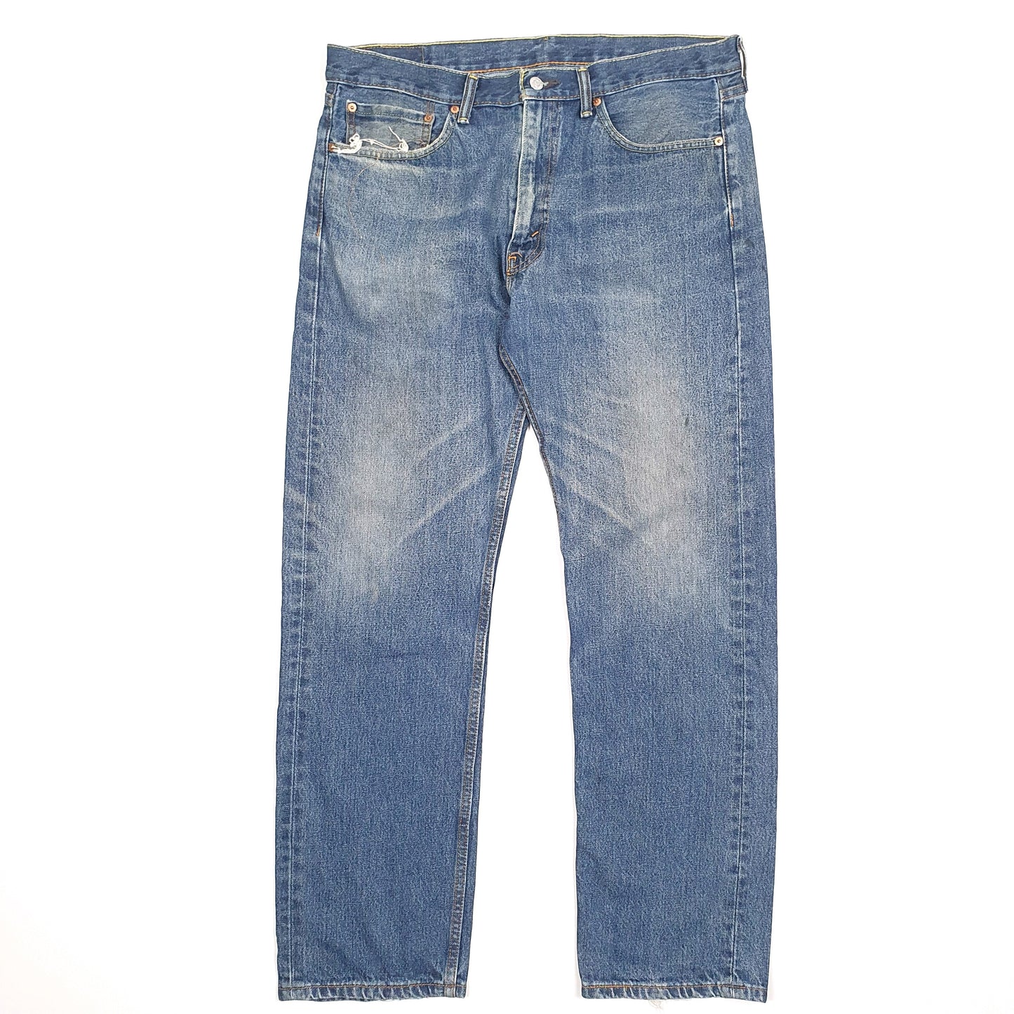 Levis 505 Regular Fit Jeans W36 L32 Blue