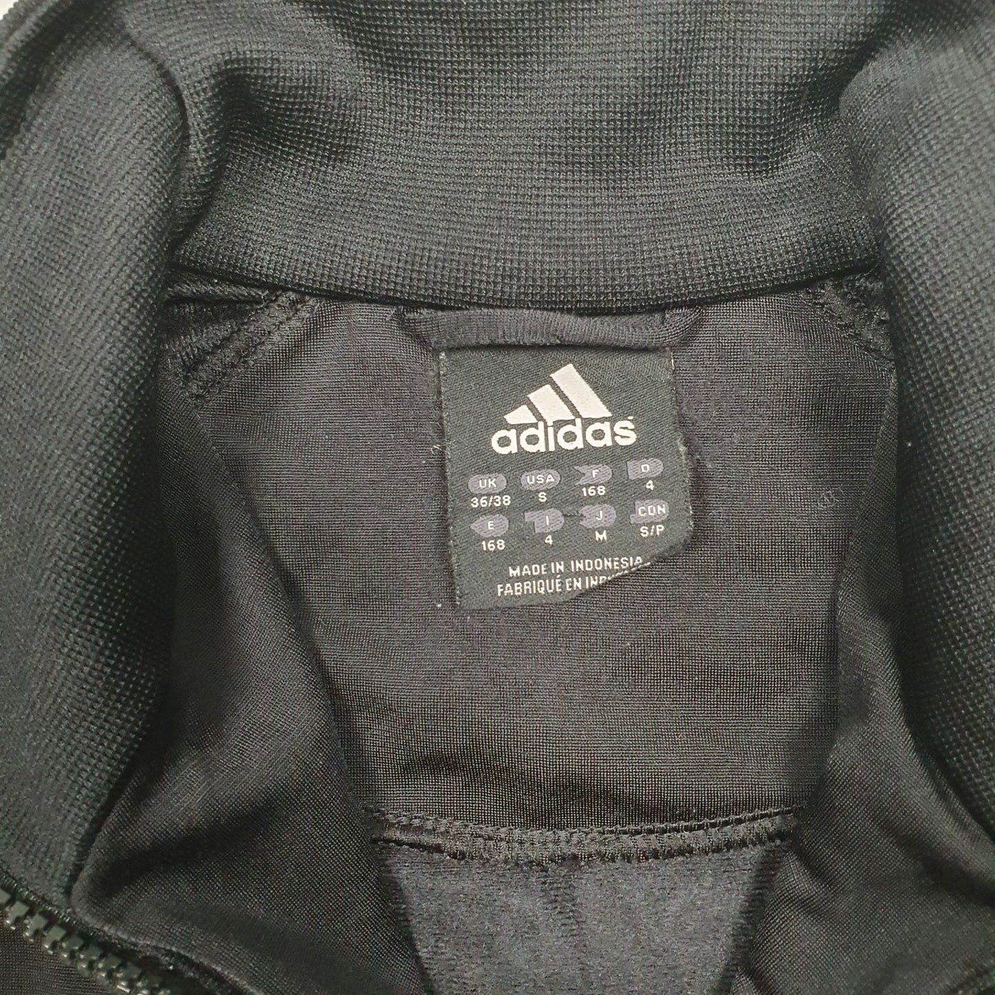 Mens Black Adidas  Full zip Jumper