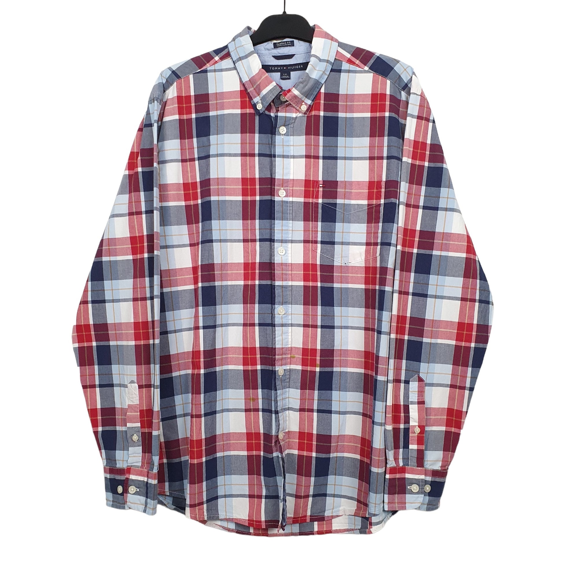 Blue Tommy Hilfiger Long Sleeve Shirt