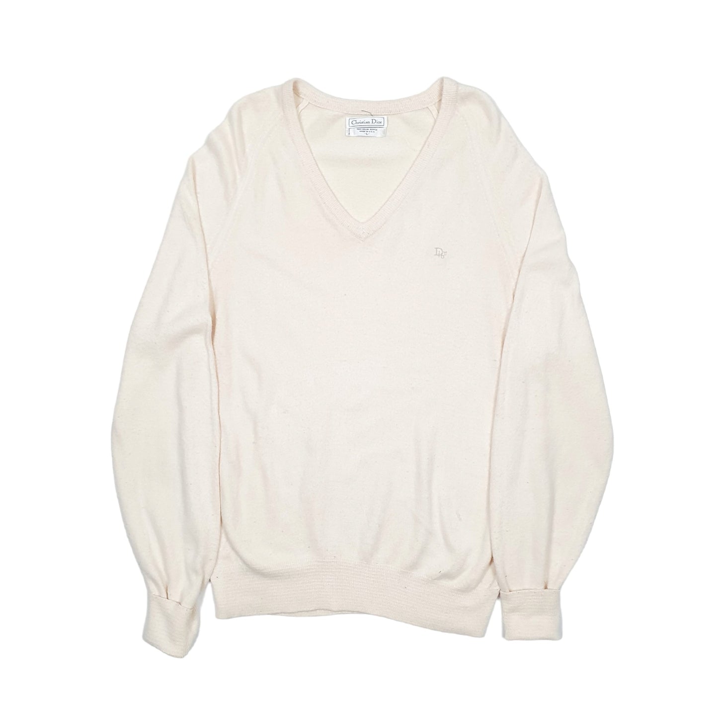Christian Dior V Neck L Cream