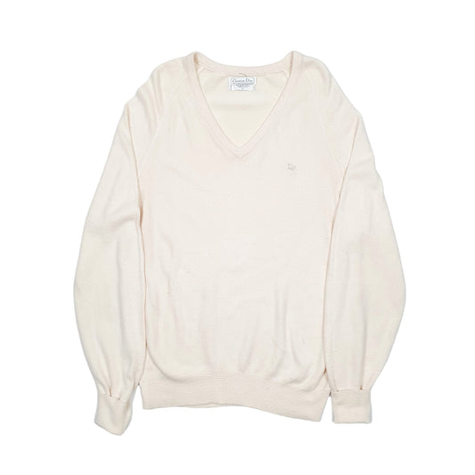 Christian Dior V Neck L Cream