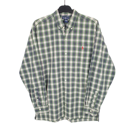 Ralph Lauren Long Sleeve Regular Fit Check Shirt Green