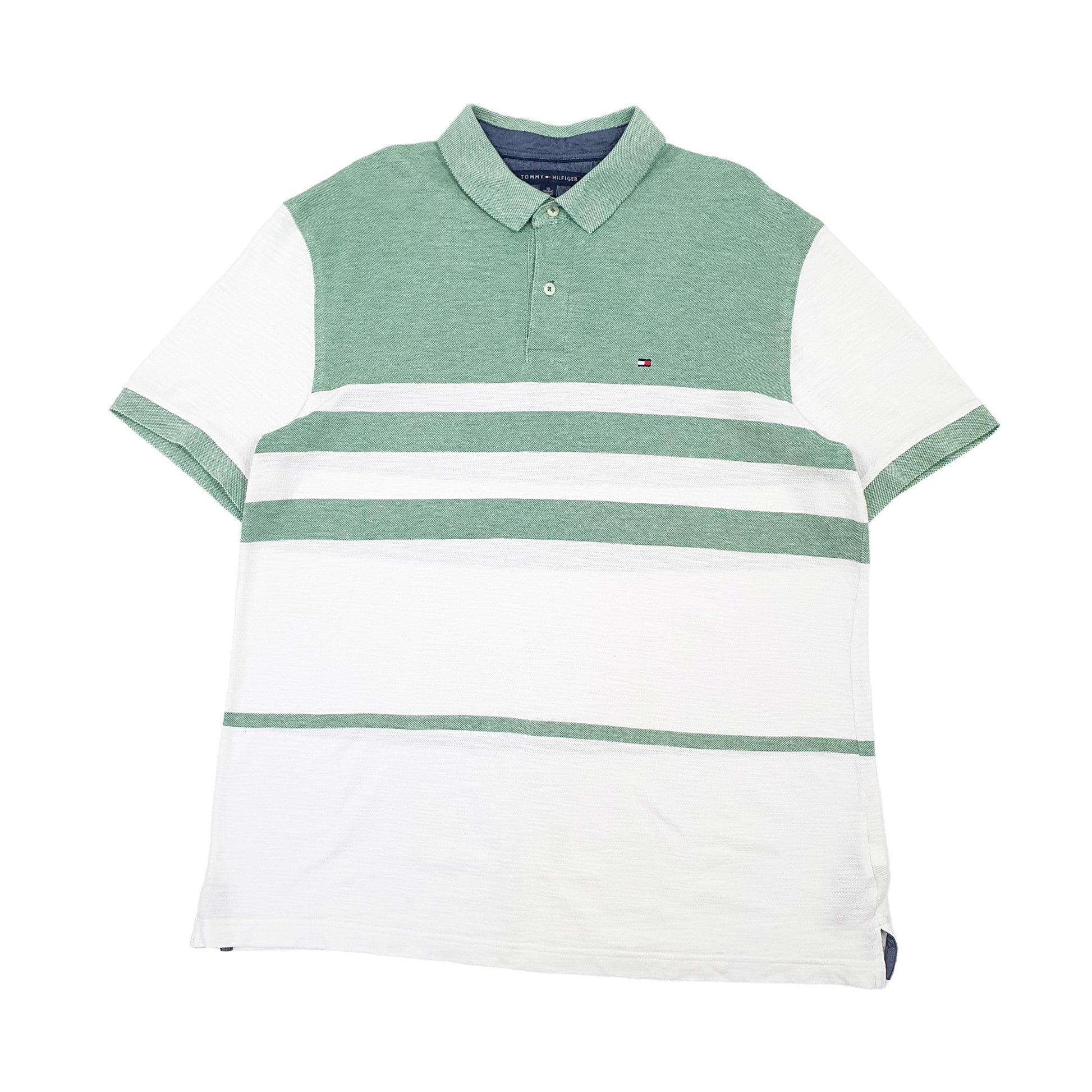 Mens Green Tommy Hilfiger  Short Sleeve Polo Shirt
