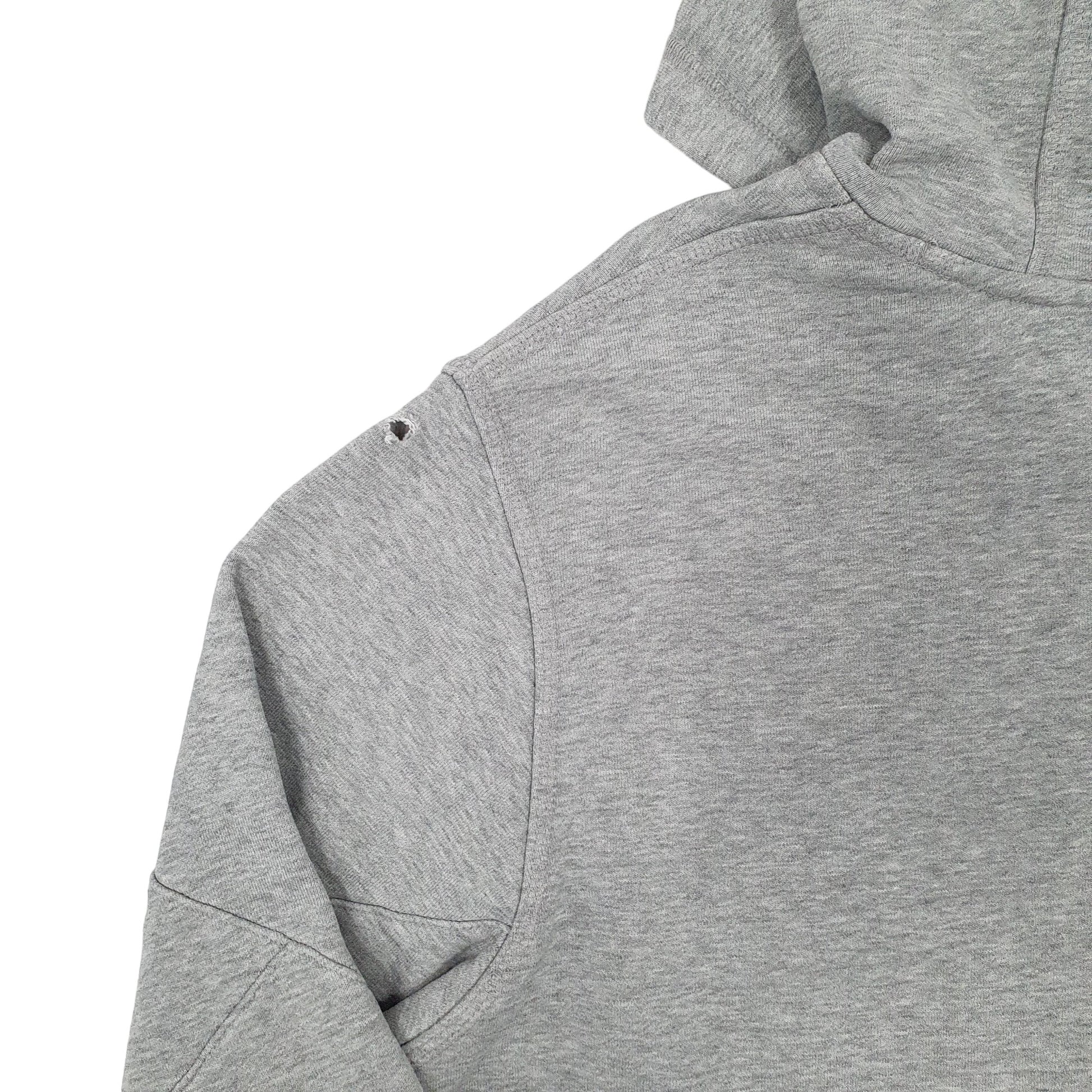 Mens Grey Nike Spellout Hoodie Jumper