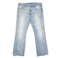 Mens Blue Levis White Oak Cone Denim 527 JeansW36 L30