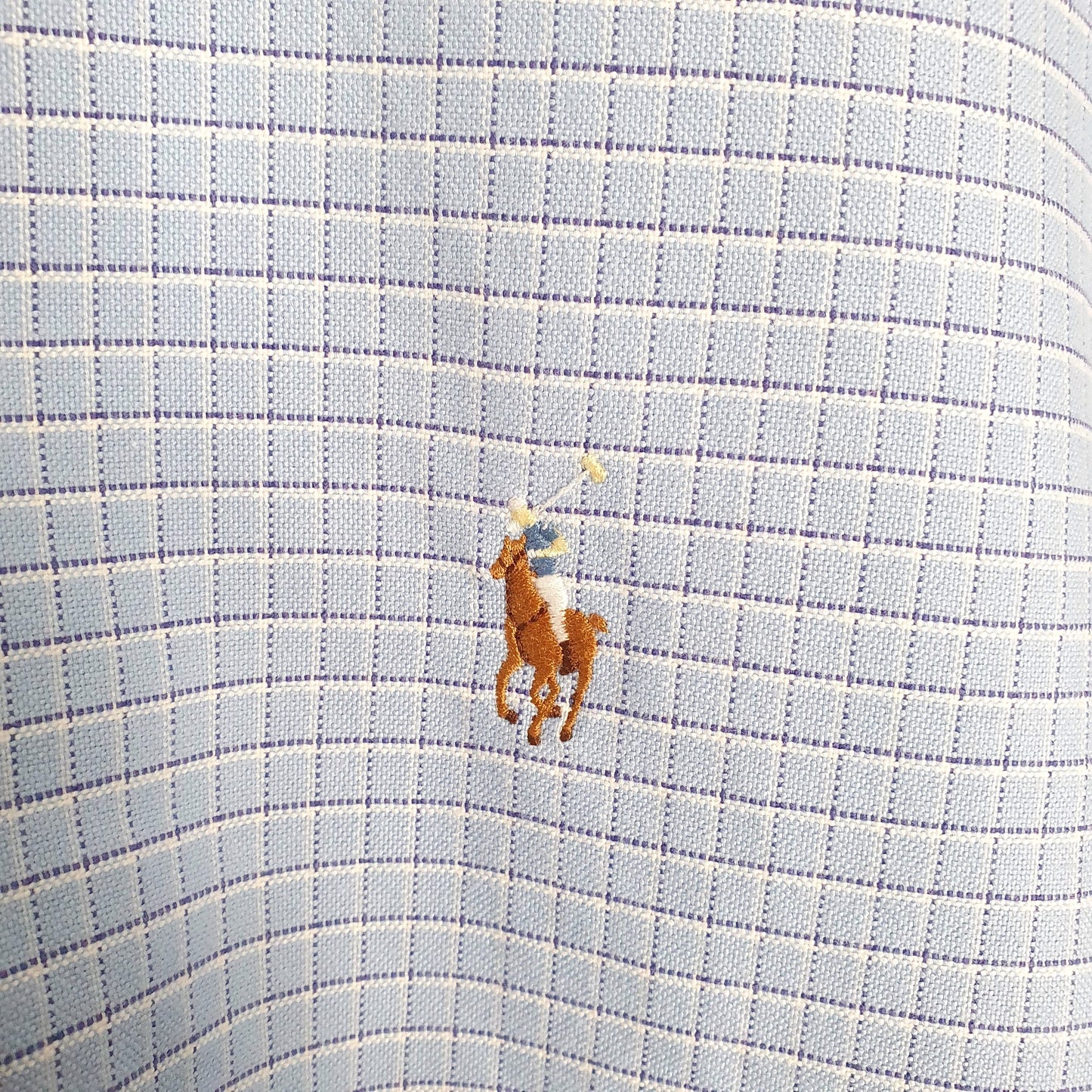 Ralph Lauren Long Sleeve Yarmouth Fit Check Shirt Blue
