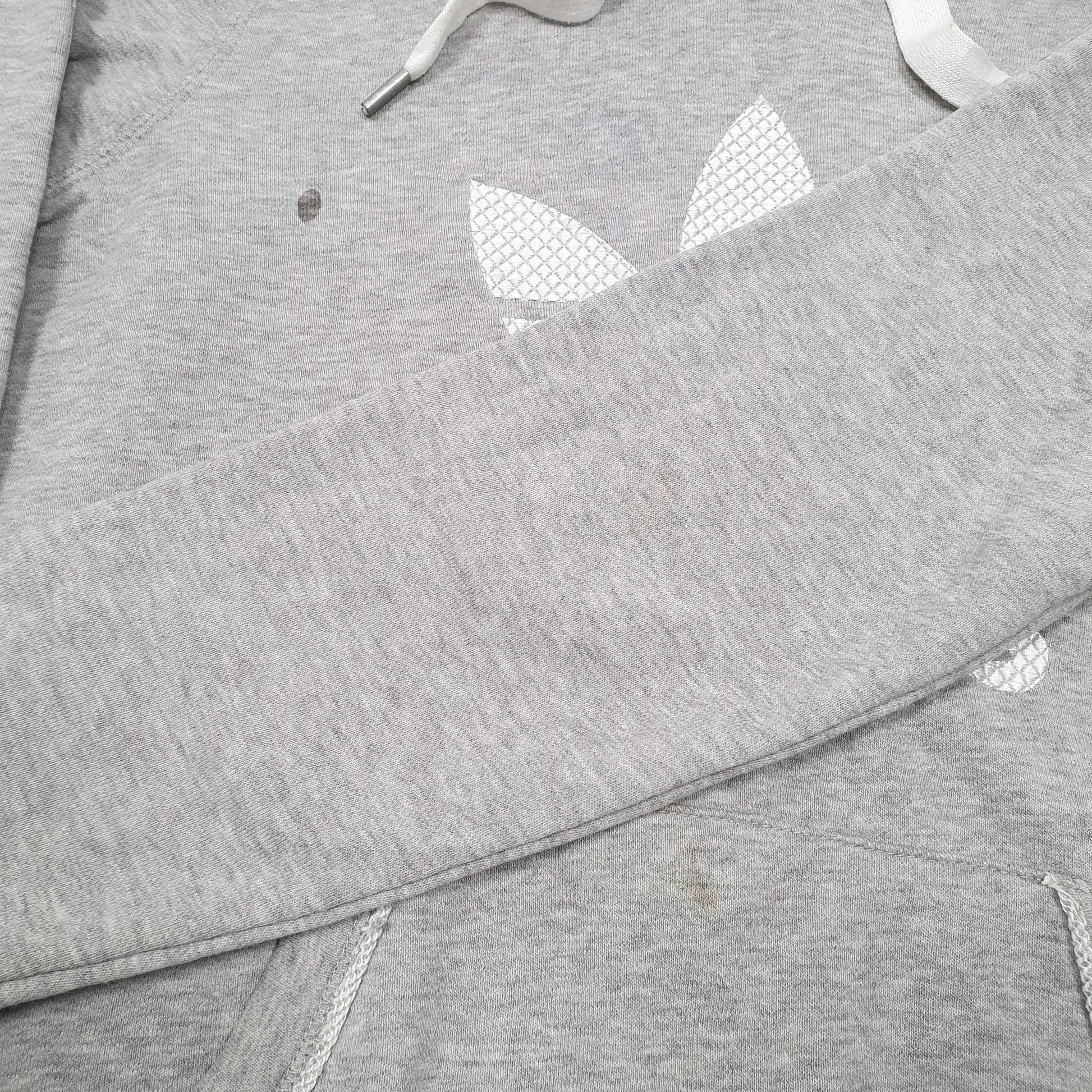 Womens Grey Adidas  Hoodie Jumper