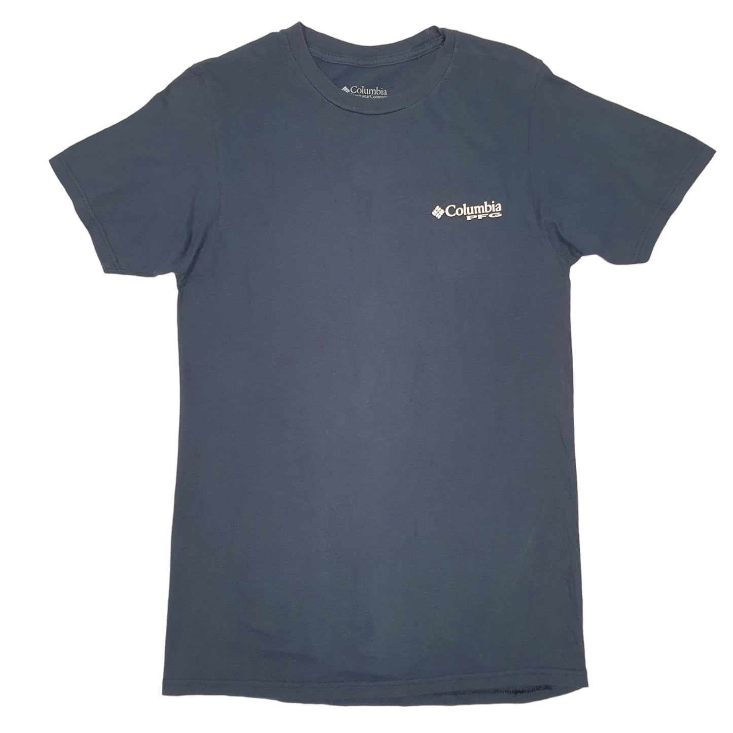 Mens Navy Columbia Sportswear Performance Fishing Gear PFG Short Sleeve T Shirt
