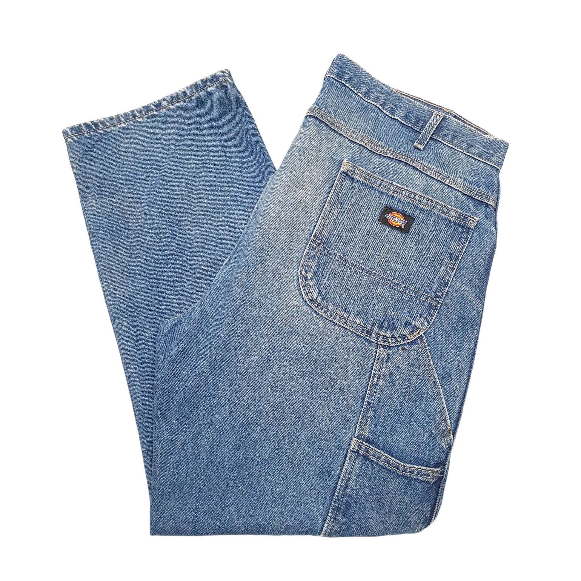 Mens Blue Dickies  Carpenter Trousers