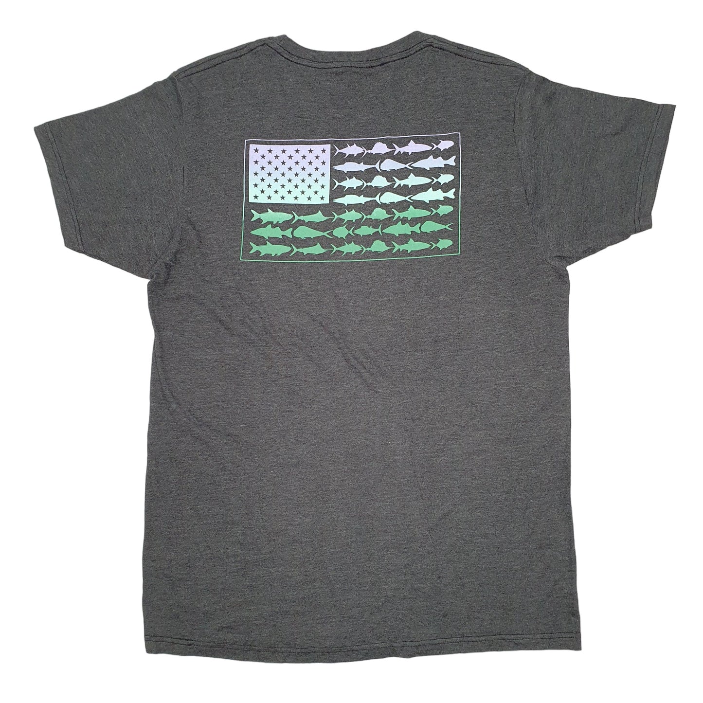 Mens Grey Columbia Sportswear Performance Fishing Gear PFG Short Sleeve T Shirt