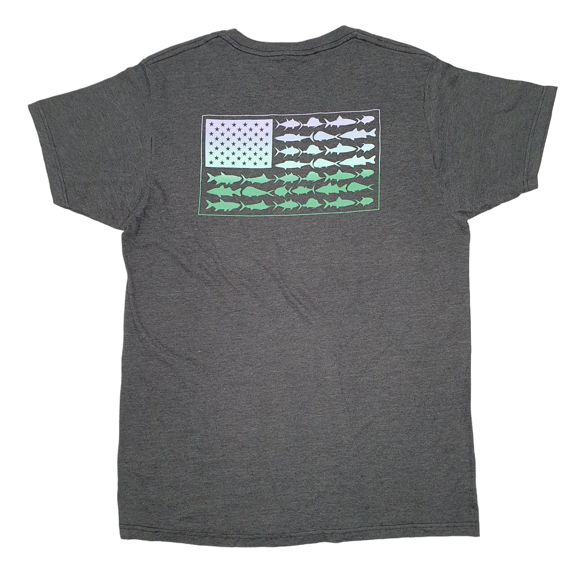 Mens Grey Columbia Sportswear Performance Fishing Gear PFG Short Sleeve T Shirt