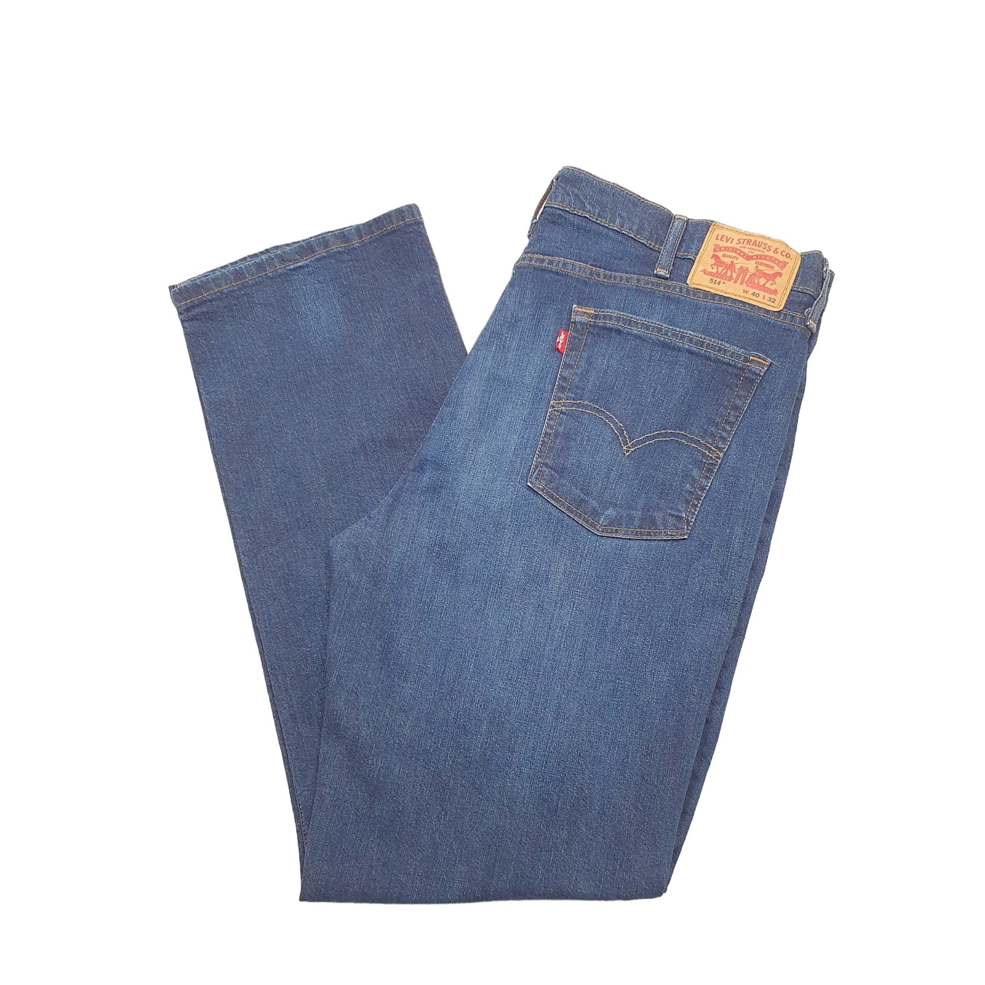 Levis 514 Straight Fit Jeans W40 L32 Blue