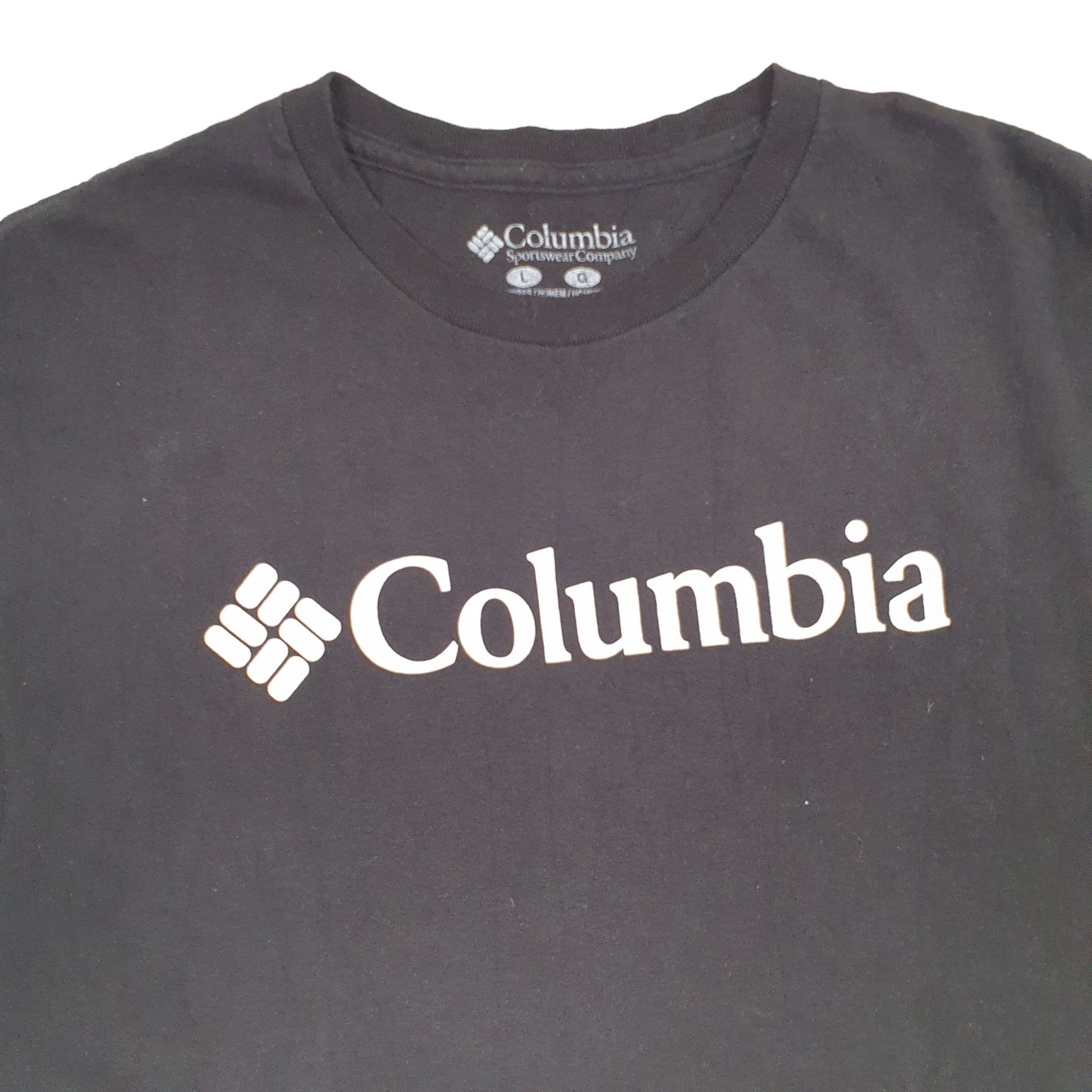 Mens Black Columbia Sportswear  Short Sleeve T Shirt