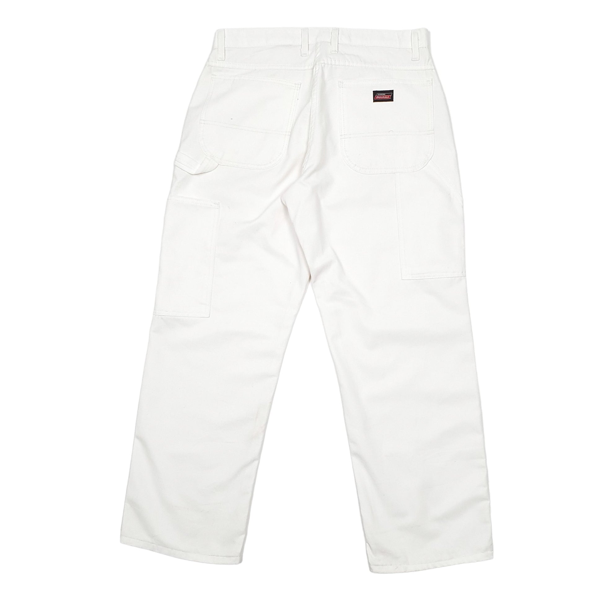 Mens White Dickies  Carpenter Trousers