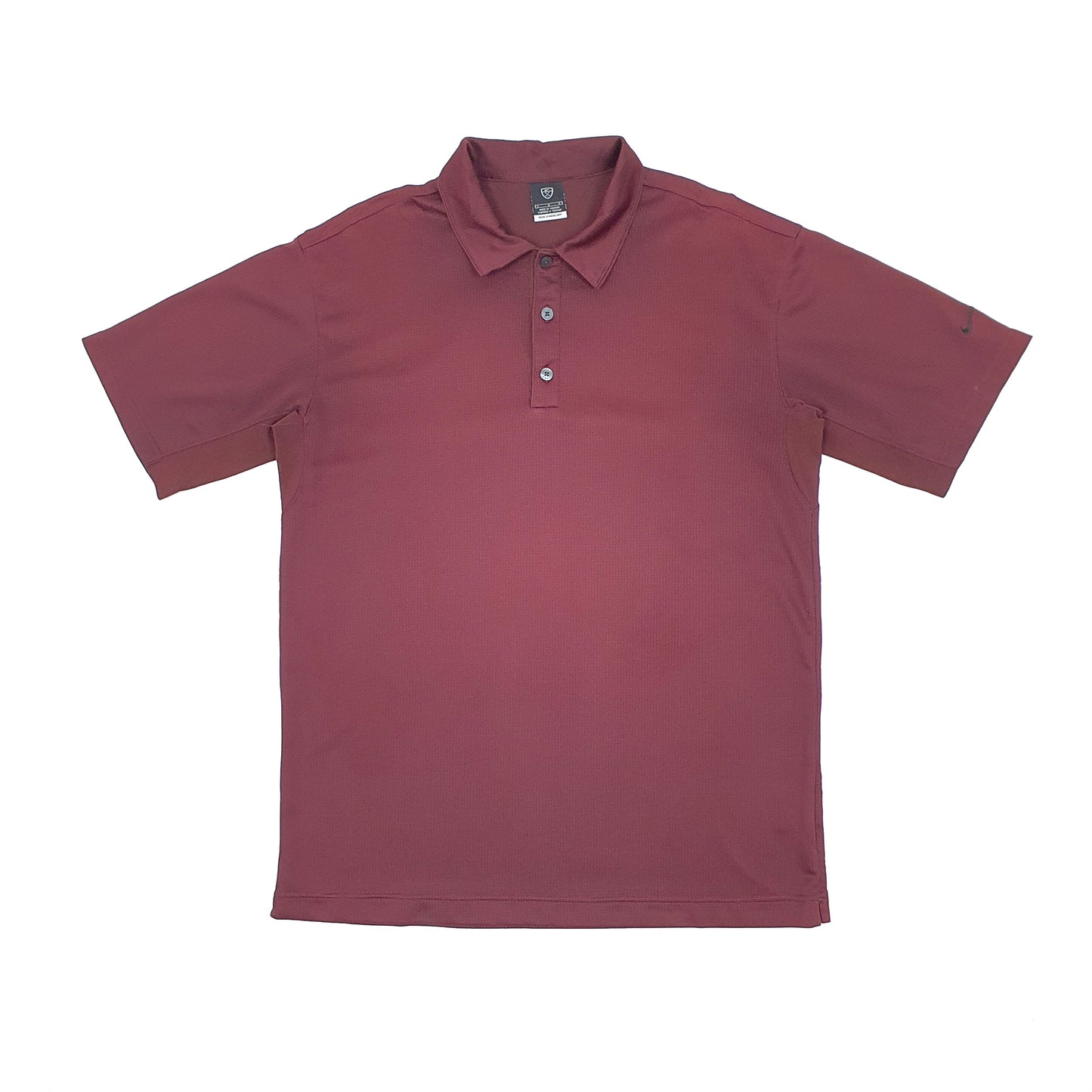 Nike Sphere Dry Short Sleeve Polyester Polo Shirt Burgundy