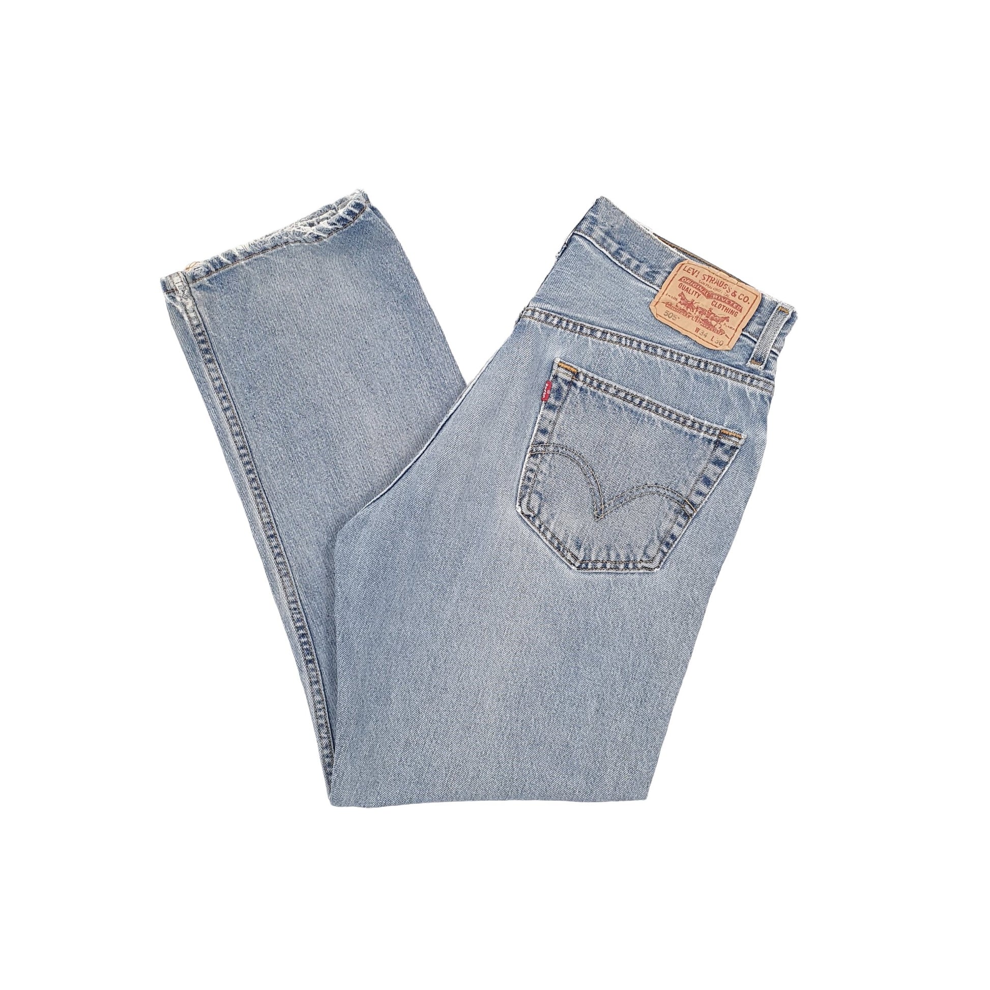 Levis 505 Regular Fit Jeans W34 L30 Blue