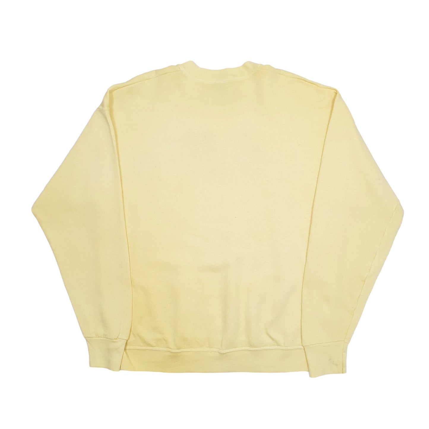 Fruit of the Loom 1990's Crewneck XL Yellow