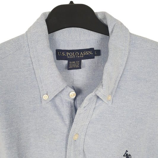 Mens Blue U.S Polo ASSN  Long Sleeve Shirt