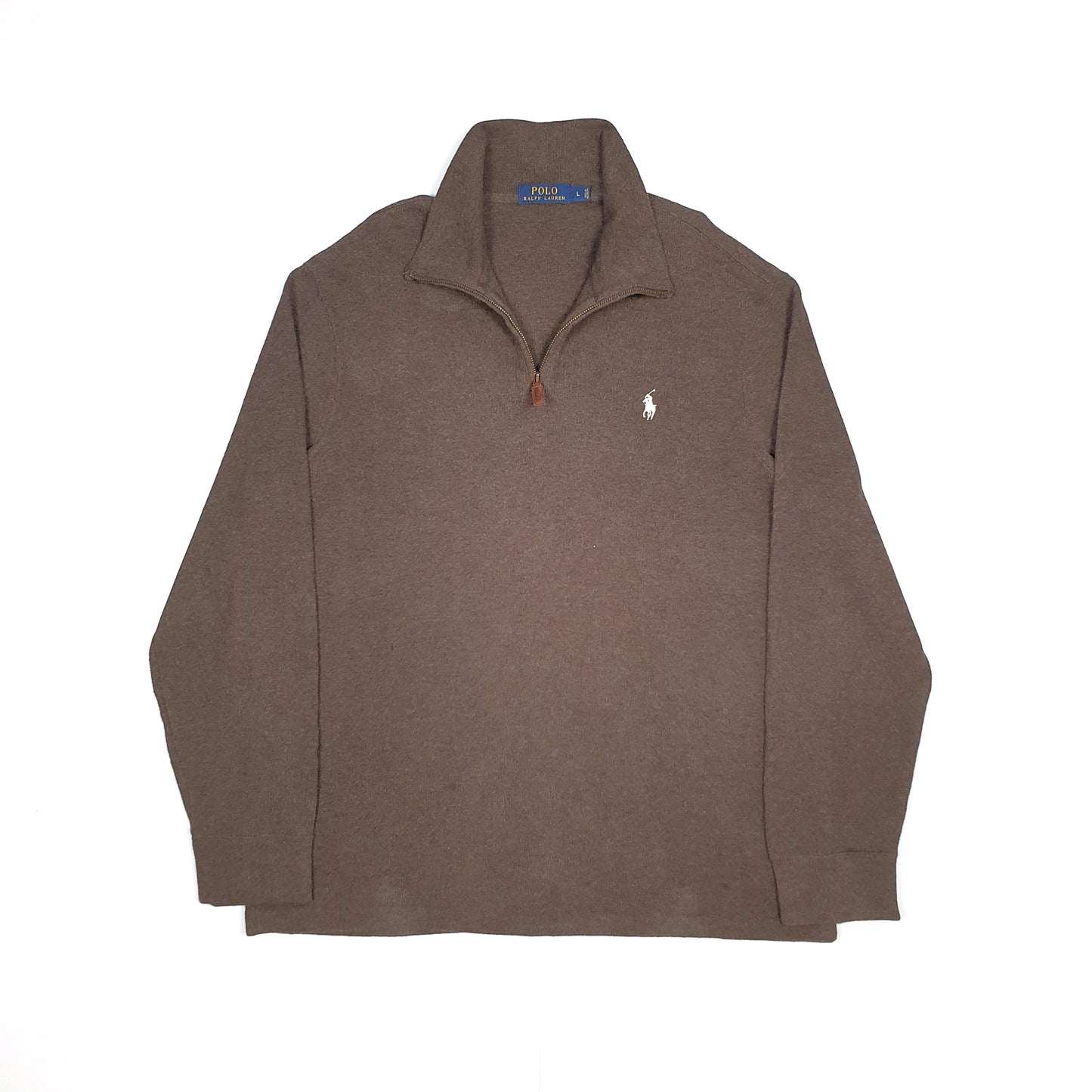 Brown Polo Ralph Lauren Quarter Zip Jumper