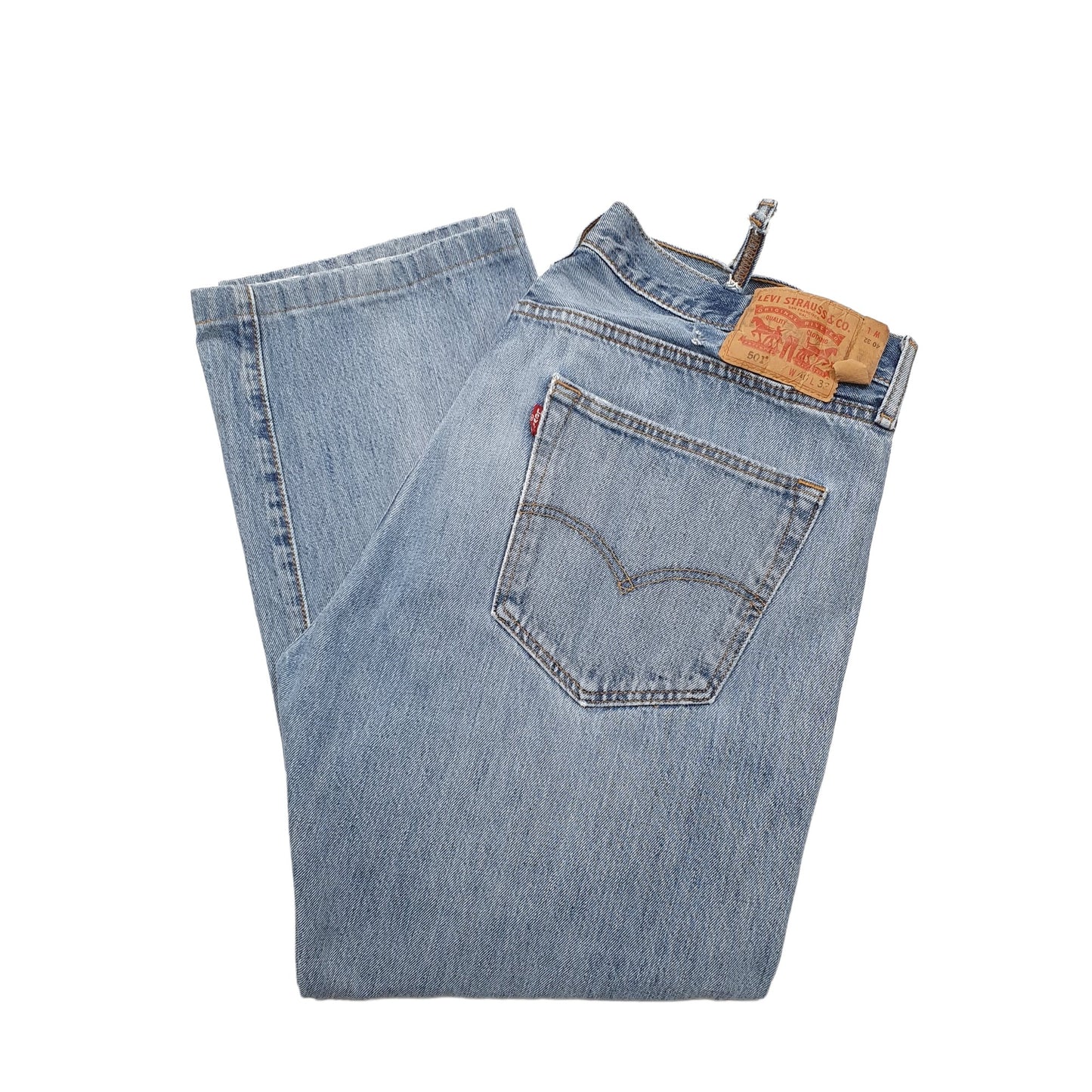 Levis 501 Regular Fit Jeans W40 L30 Brown