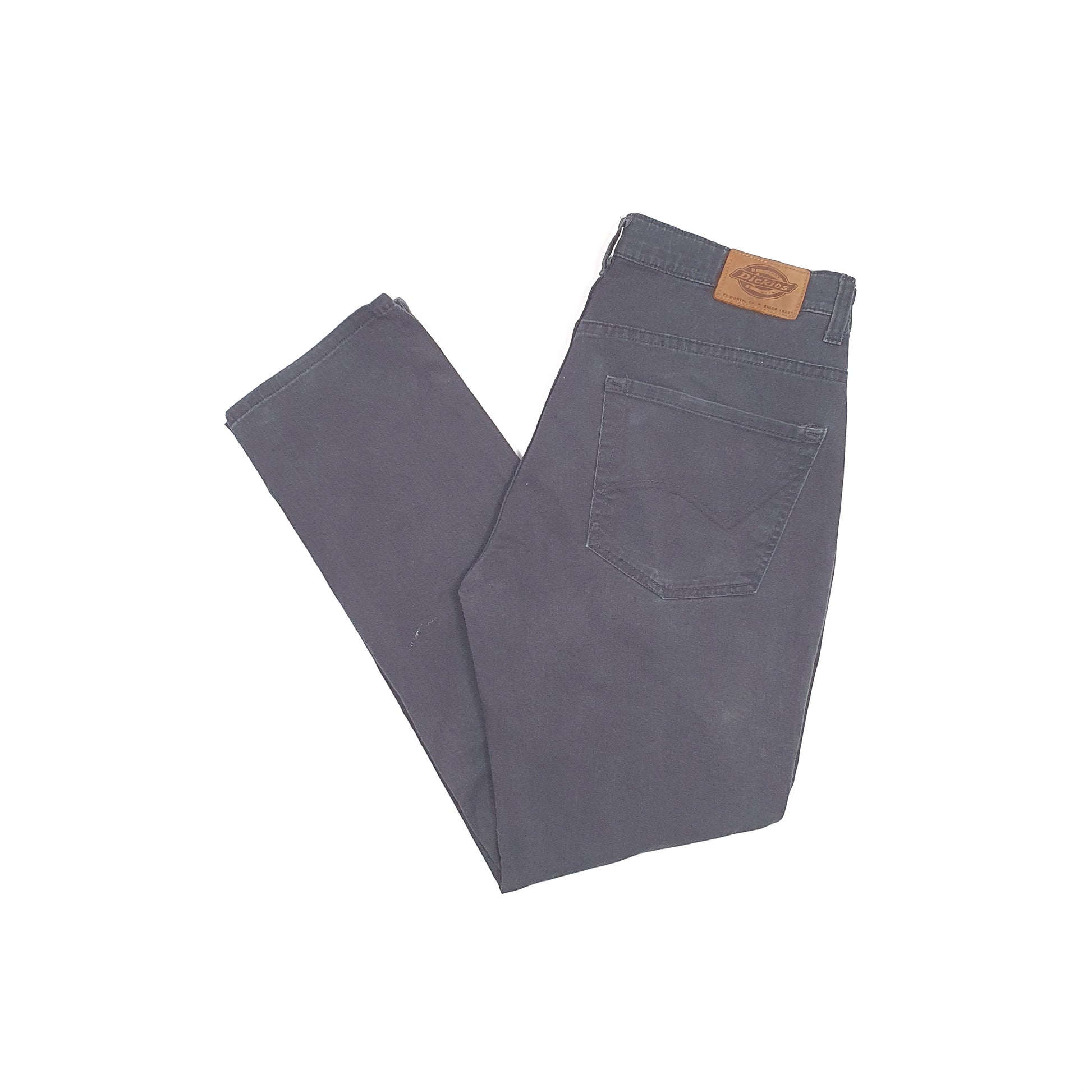Mens Dickies Slim Black Chino Trousers W32 L28 Black