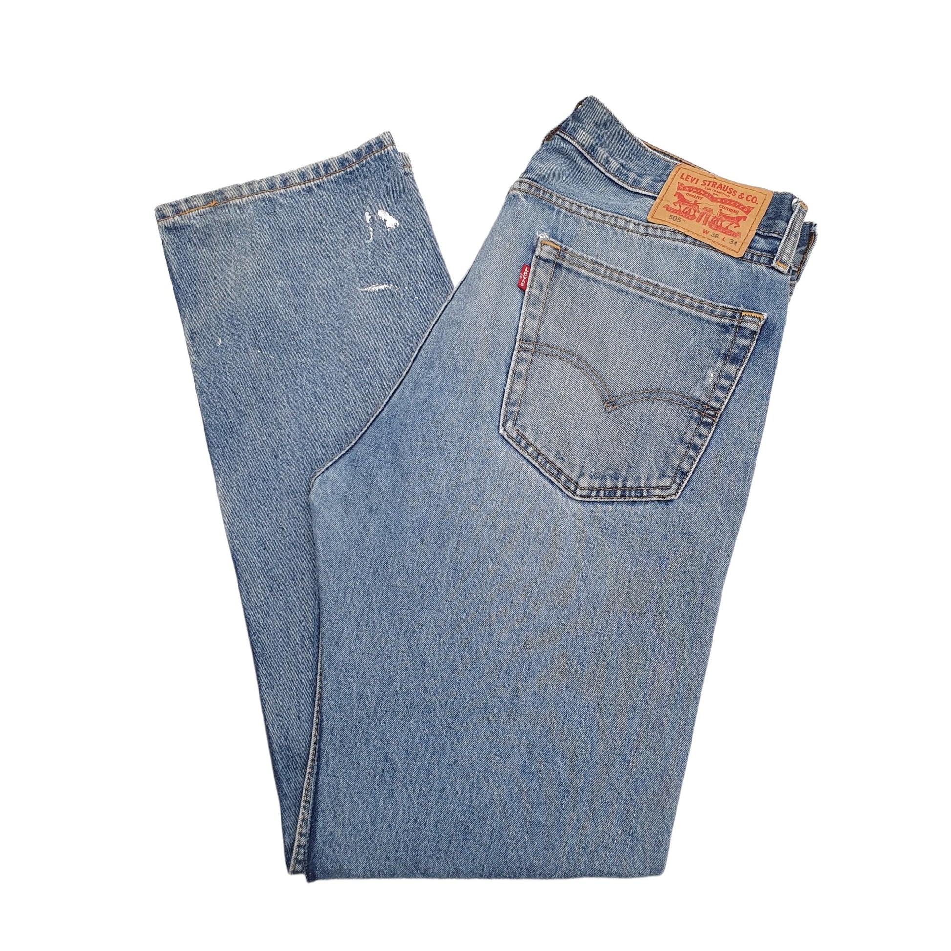 Mens Blue Levis  505 JeansW36 L34