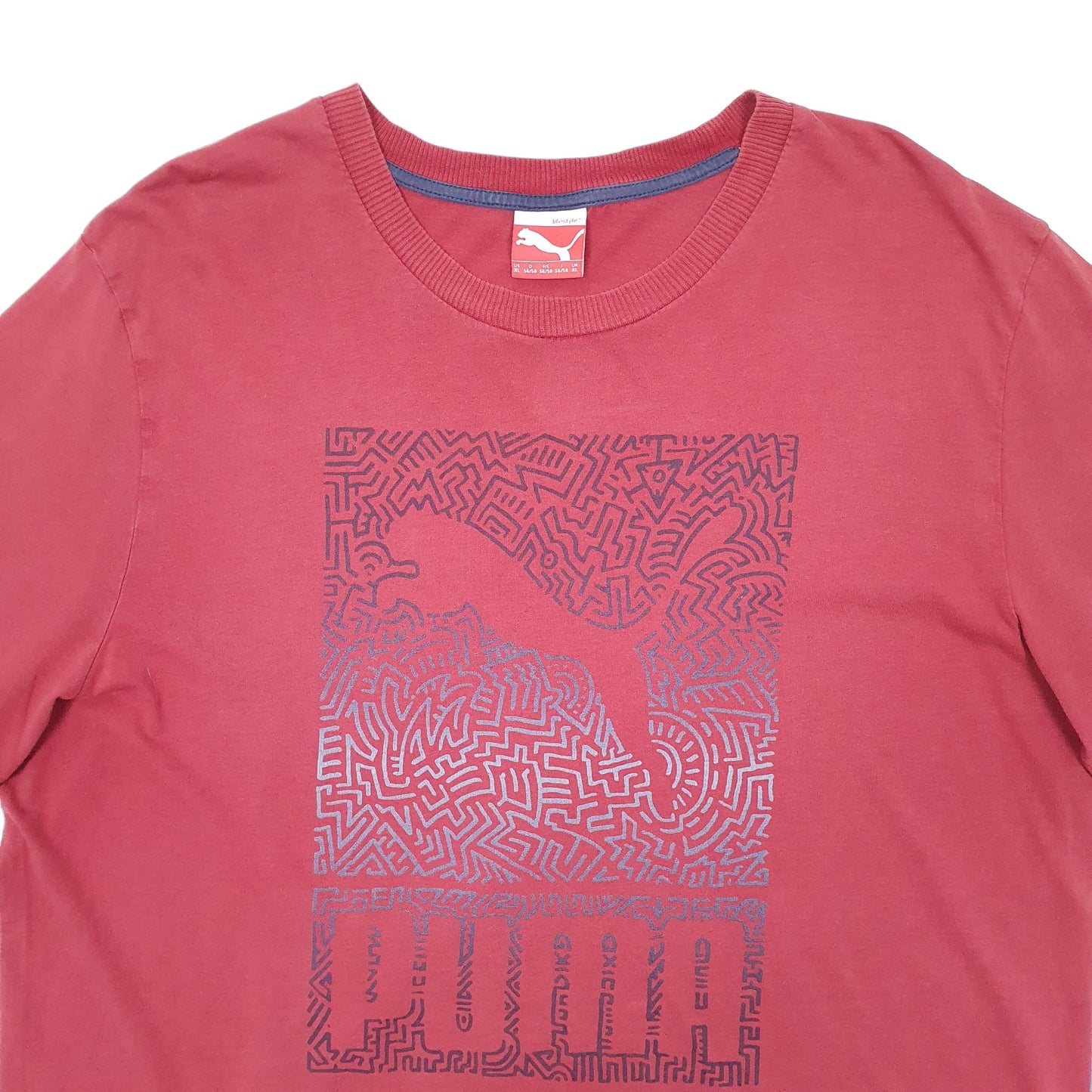 Puma Short Sleeve T Shirt Burgundy