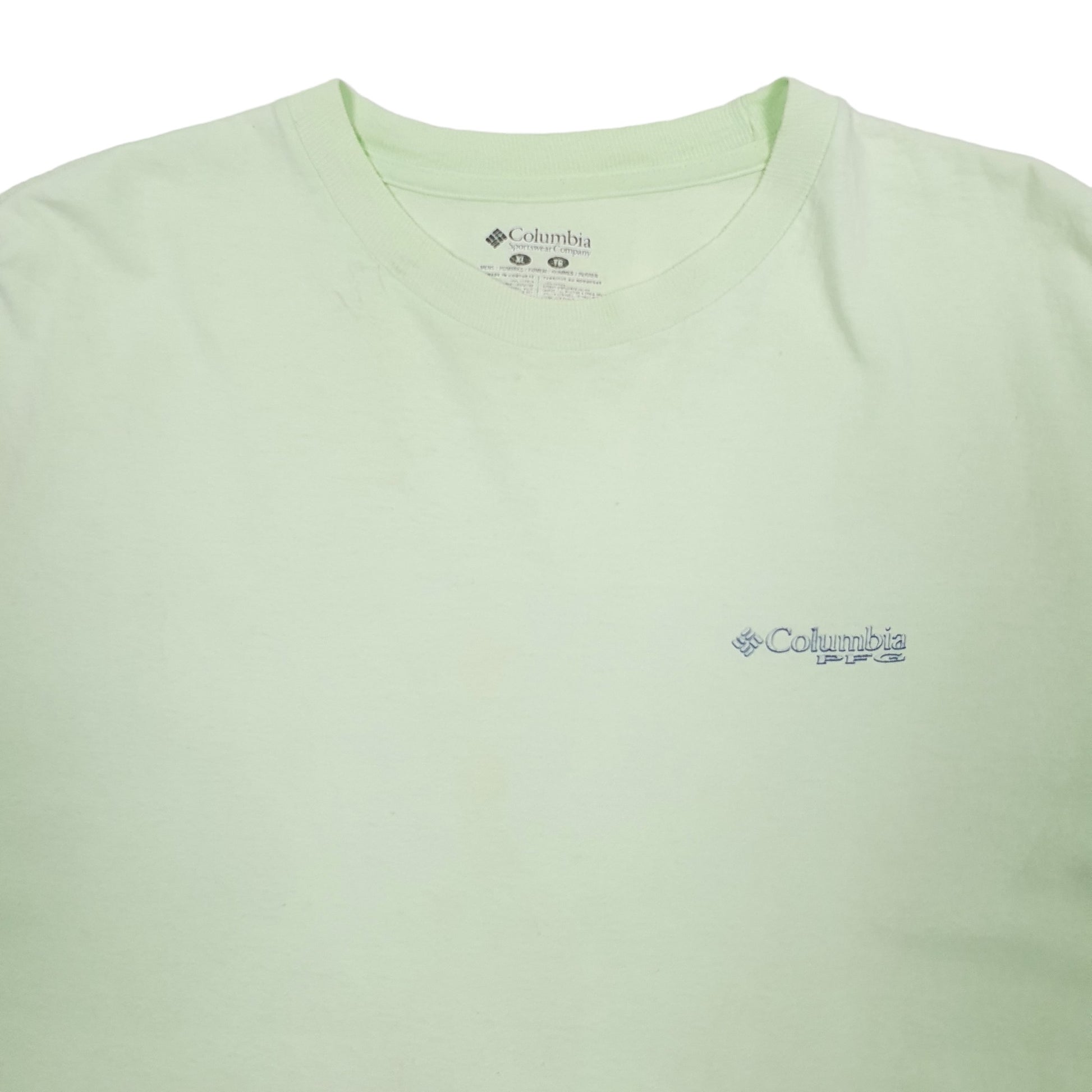 Mens Green Columbia Sportswear  Short Sleeve T Shirt