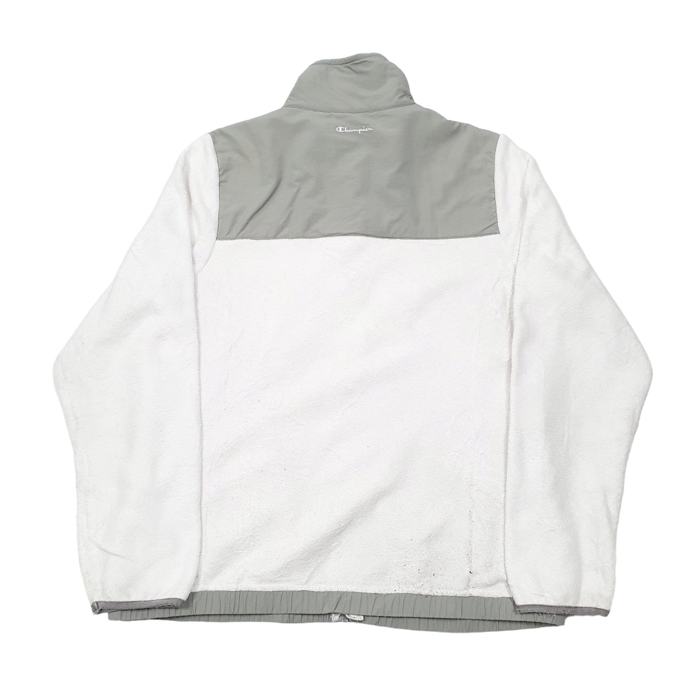 Womens White Champion  Full Zip Jumper