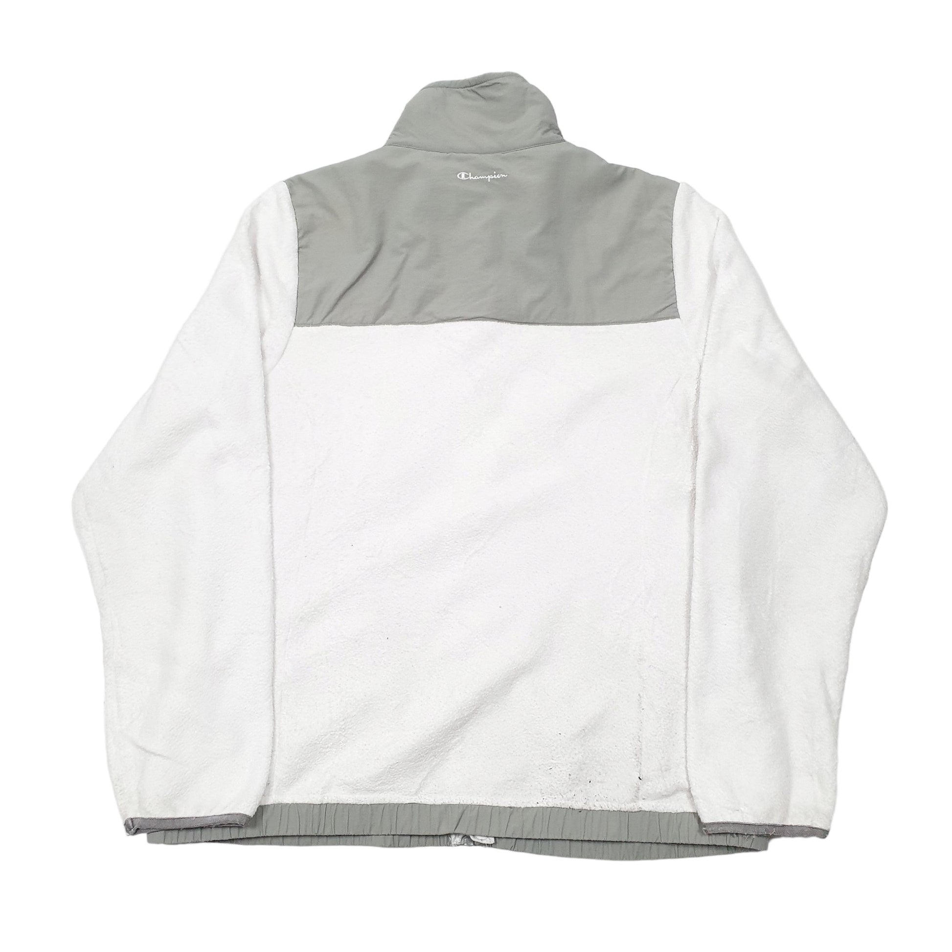 Womens White Champion  Full Zip Jumper