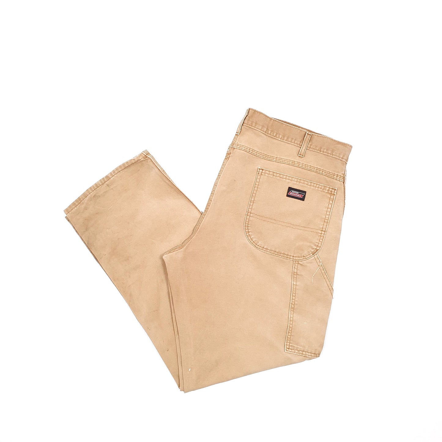 Mens Dickies Brown Carpenter Trousers W38 L31 Brown