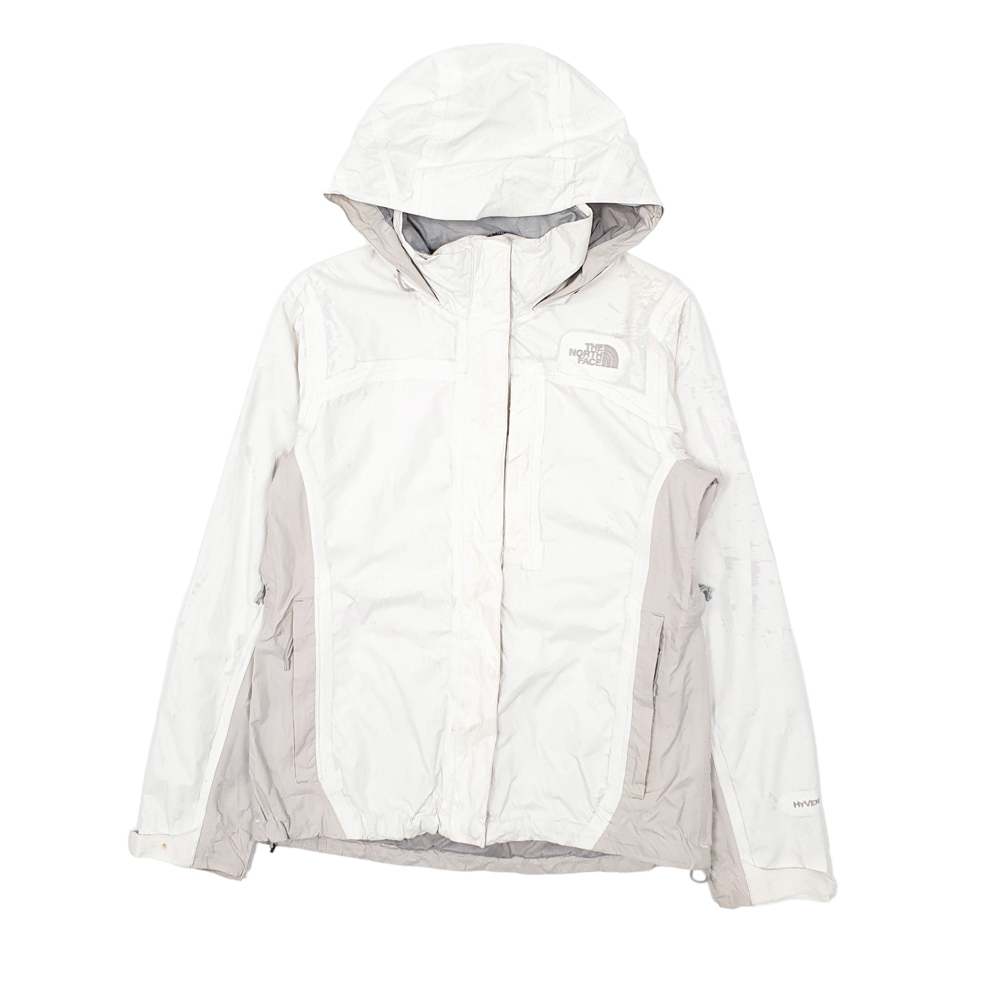 Womens White The North Face Hyvent  Coat
