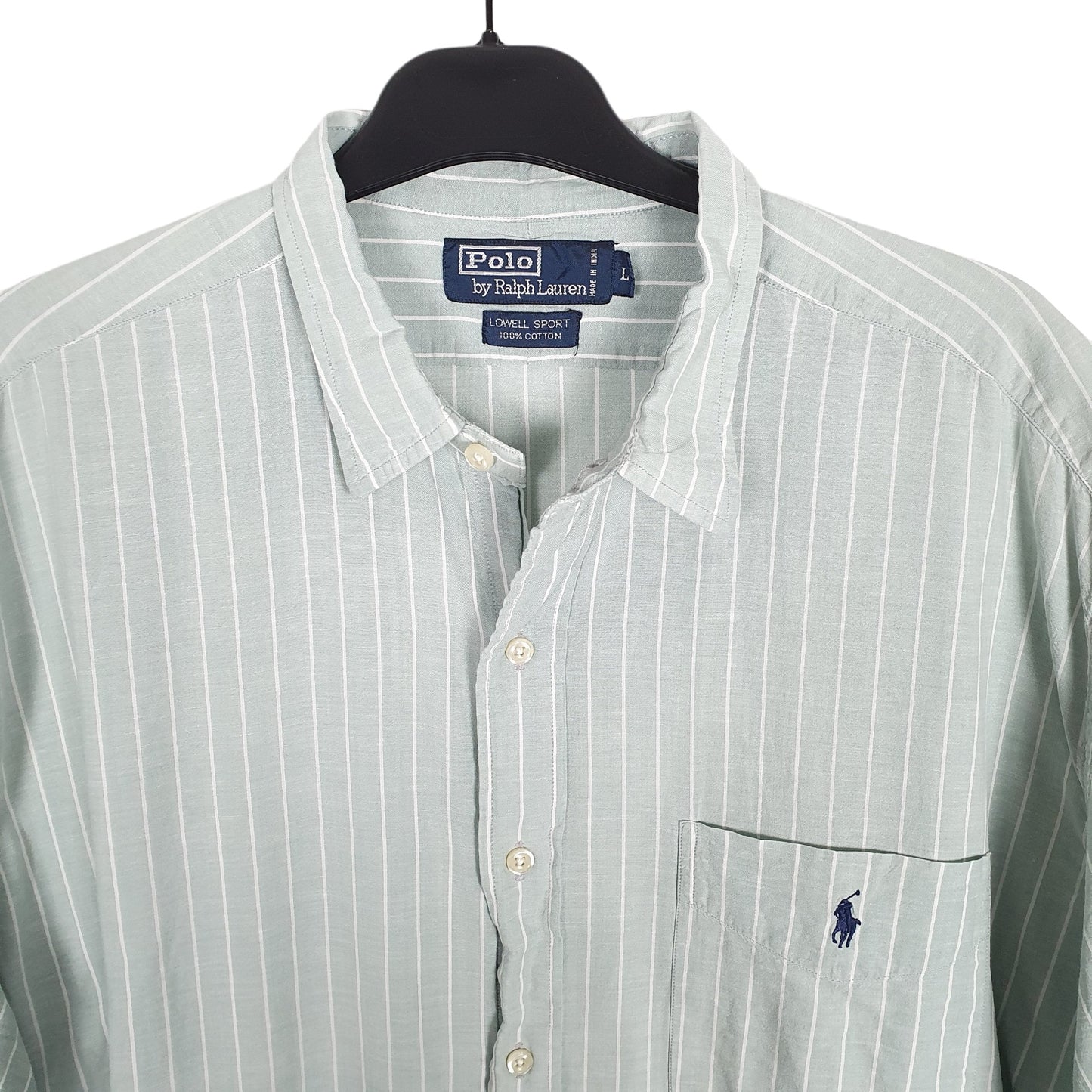Ralph Lauren Lowell Sport Polo Short Sleeve Regular Fit Striped Shirt Green