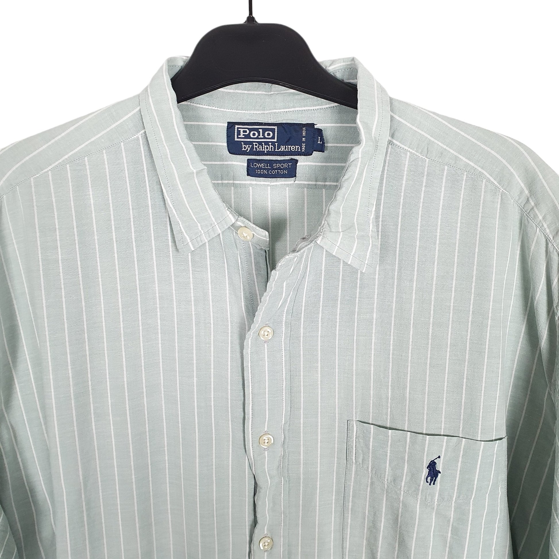 Ralph Lauren Lowell Sport Polo Short Sleeve Regular Fit Striped Shirt Green