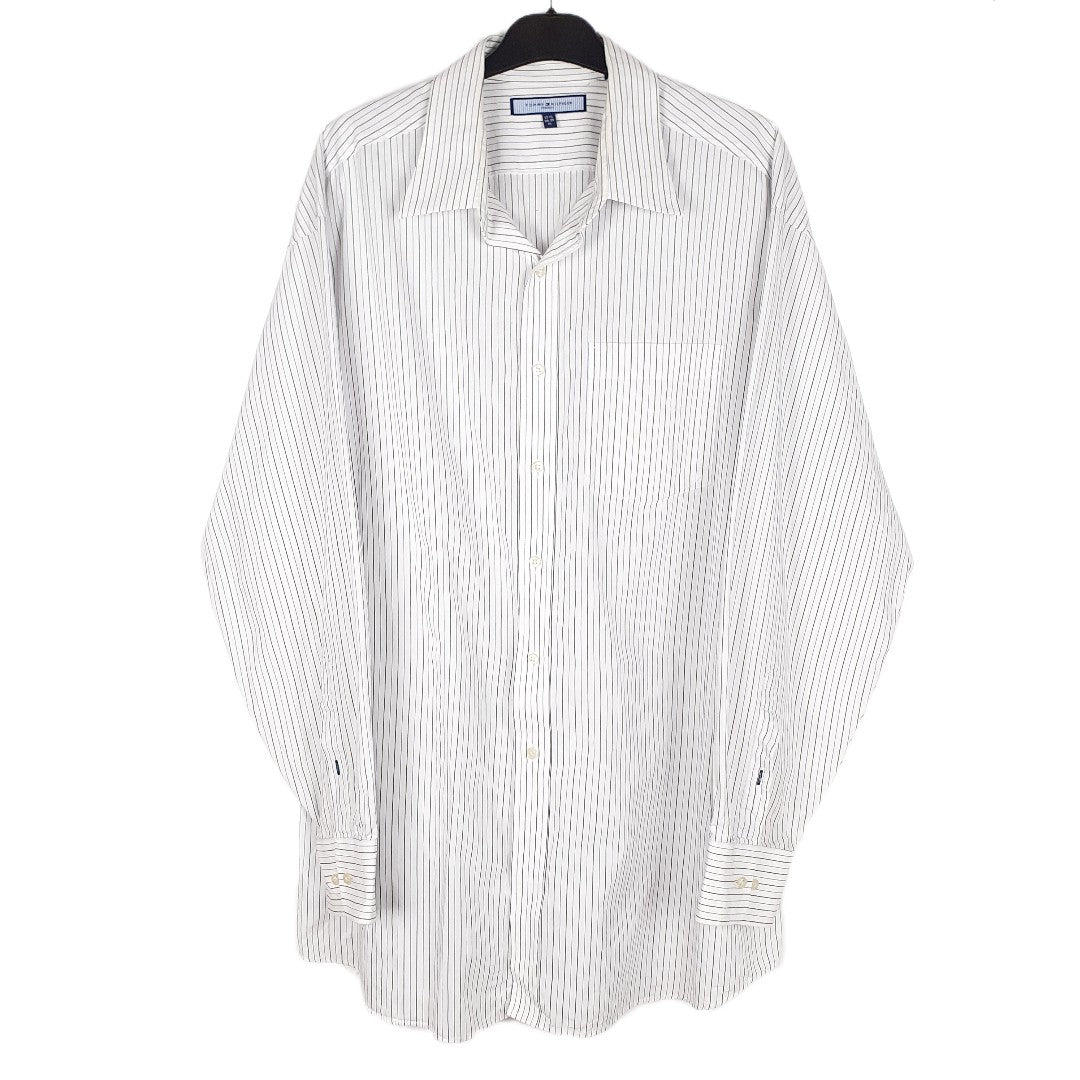 White Tommy Hilfiger Long Sleeve Shirt