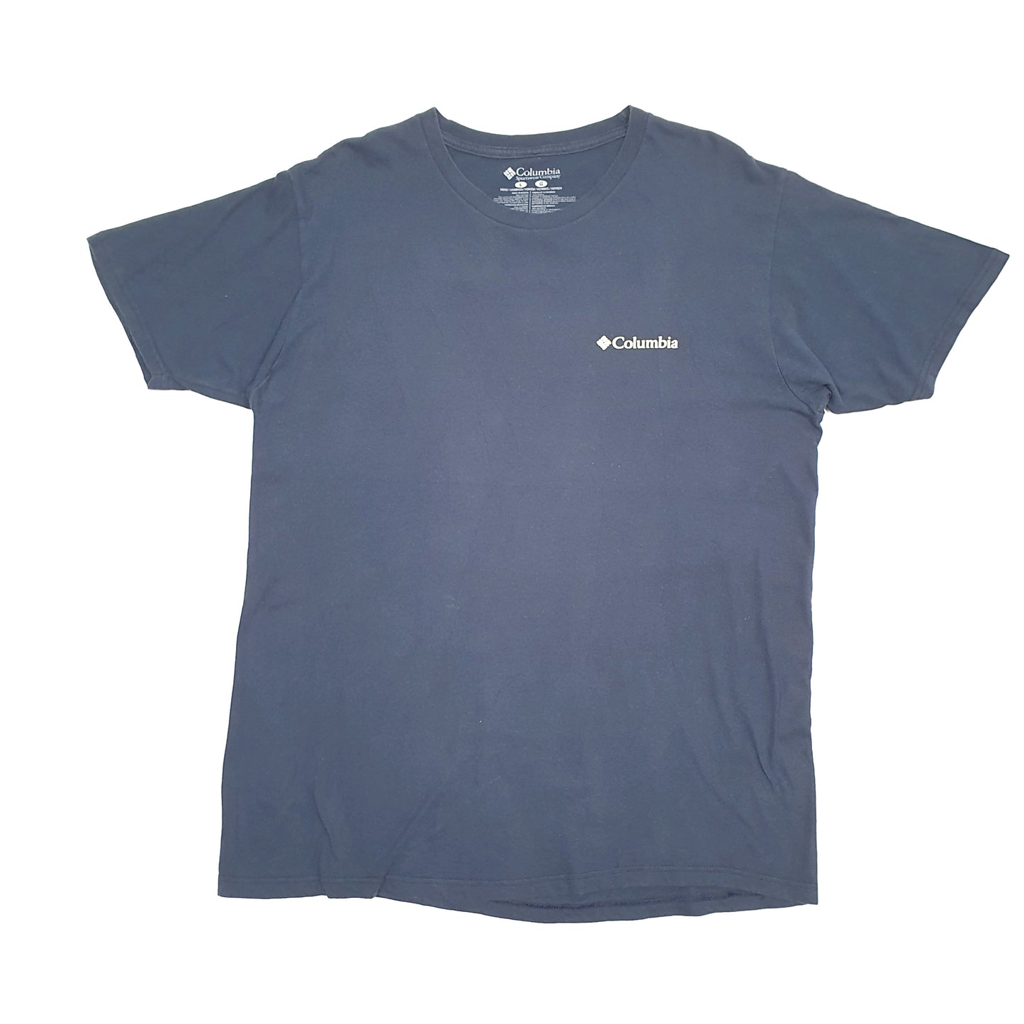 Mens Navy Columbia Sportswear  Short Sleeve T Shirt