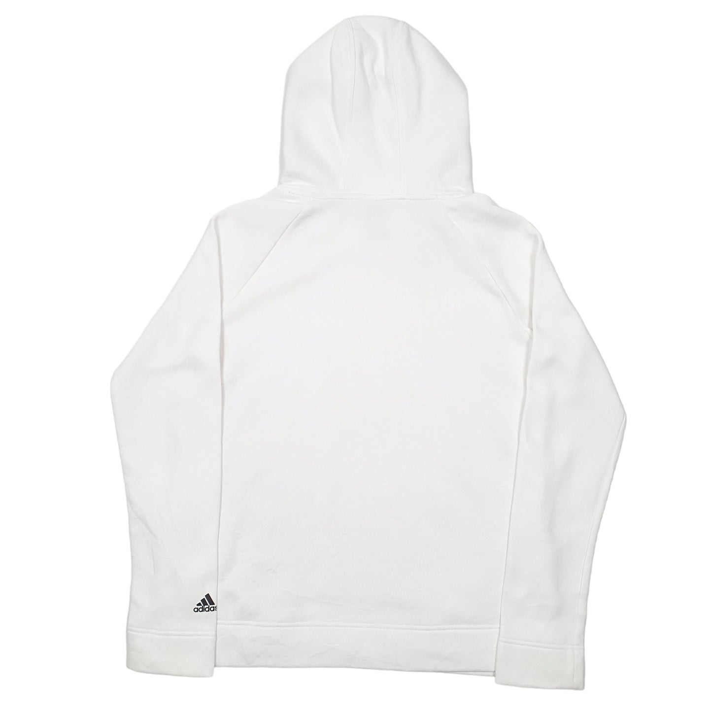 Womens White Adidas  Hoodie Jumper