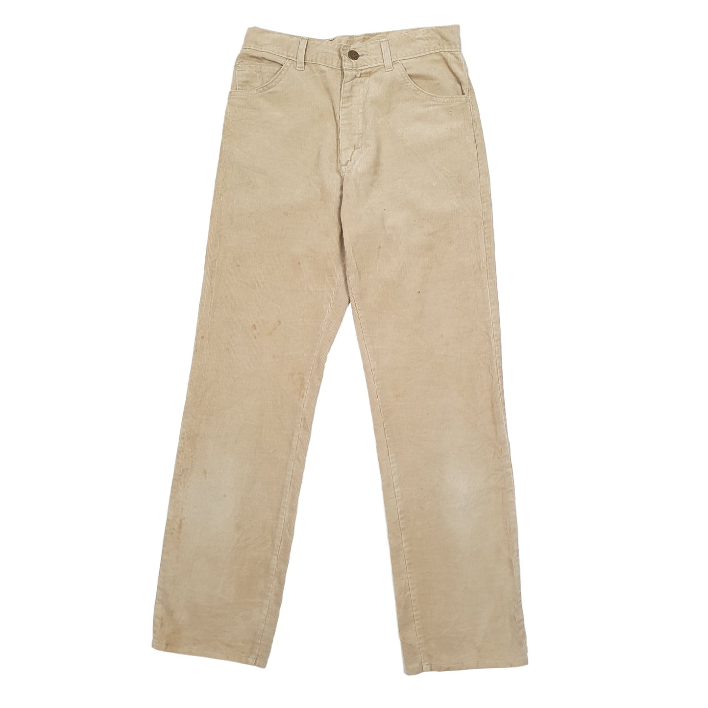 Mens Beige Lee  Corduroy Trousers