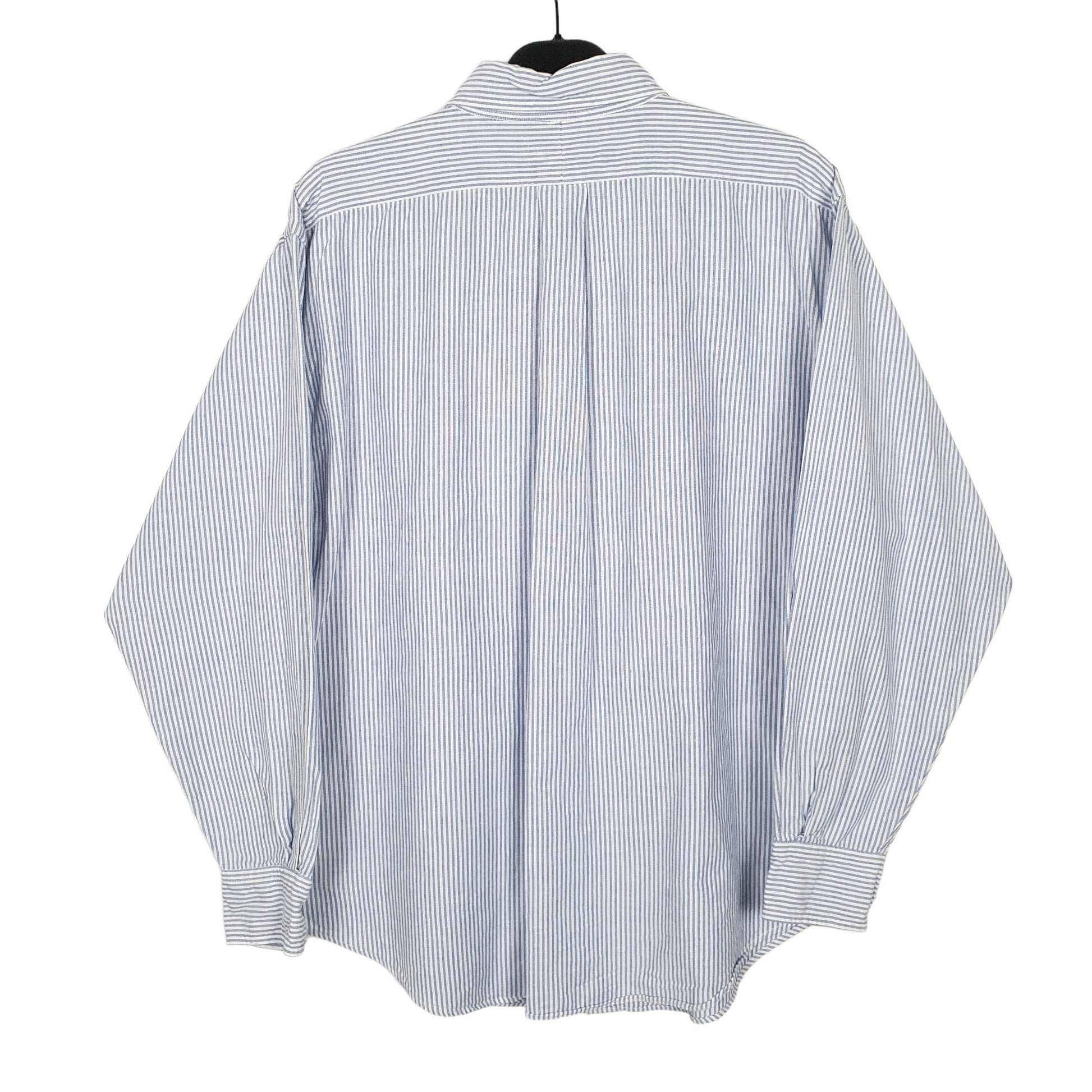 Ralph Lauren Long Sleeve Regular Fit Pinstripe Shirt Blue