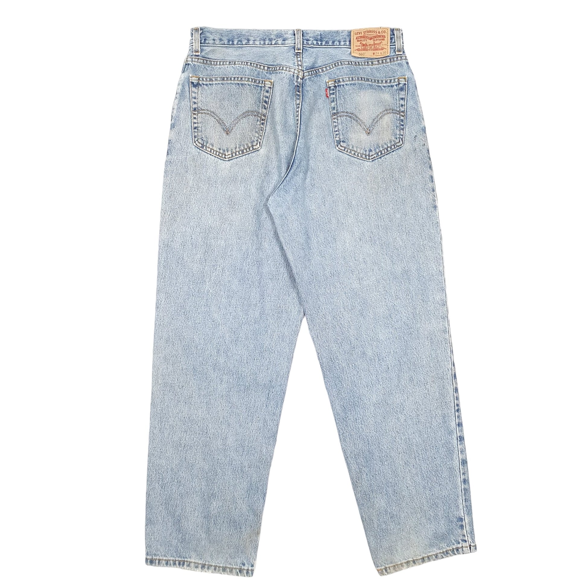 Mens Blue Levis Comfort 560 JeansW34 L30