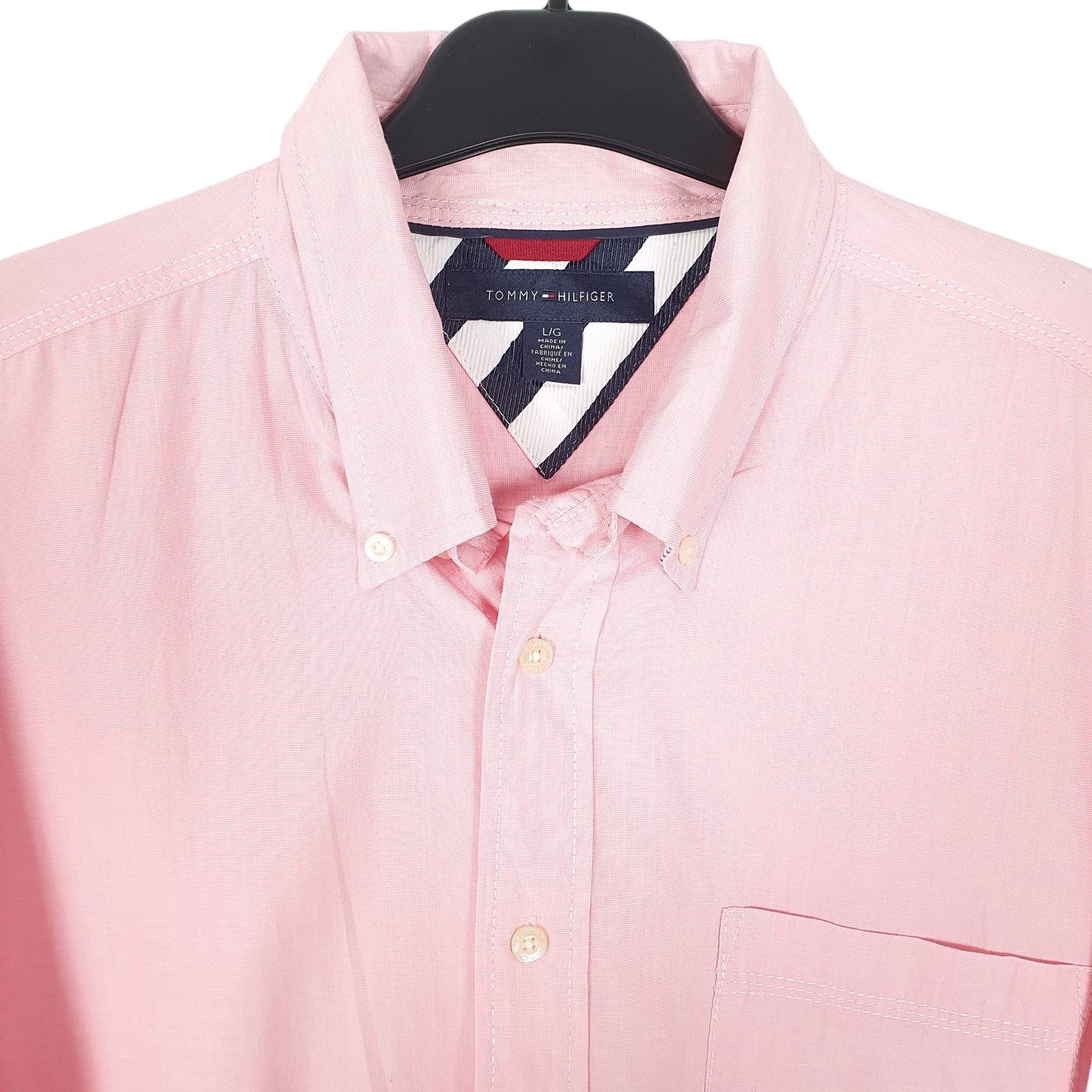 Tommy Hilfiger Long Sleeve Regular Fit Shirt Pink