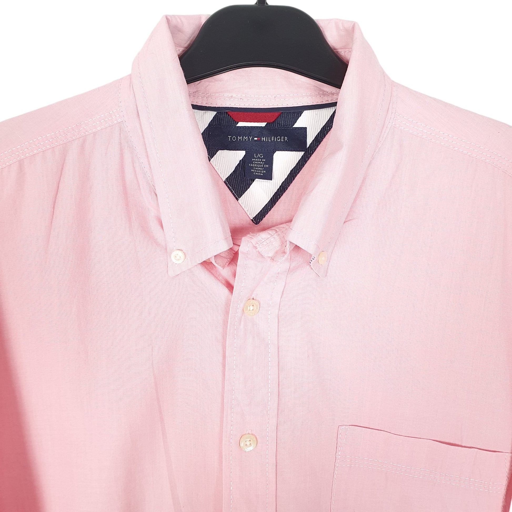Tommy Hilfiger Long Sleeve Regular Fit Shirt Pink