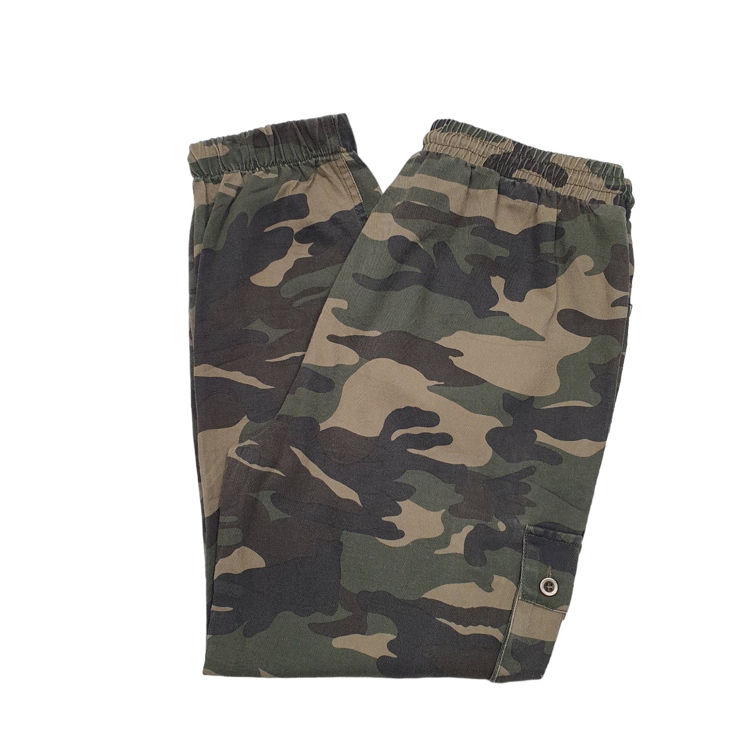 Mens Khaki C'est Toi Combat Pants Camouflage Cargo Trousers