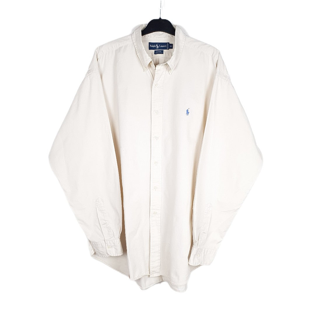 Cream Polo Ralph Lauren Long Sleeve Shirt