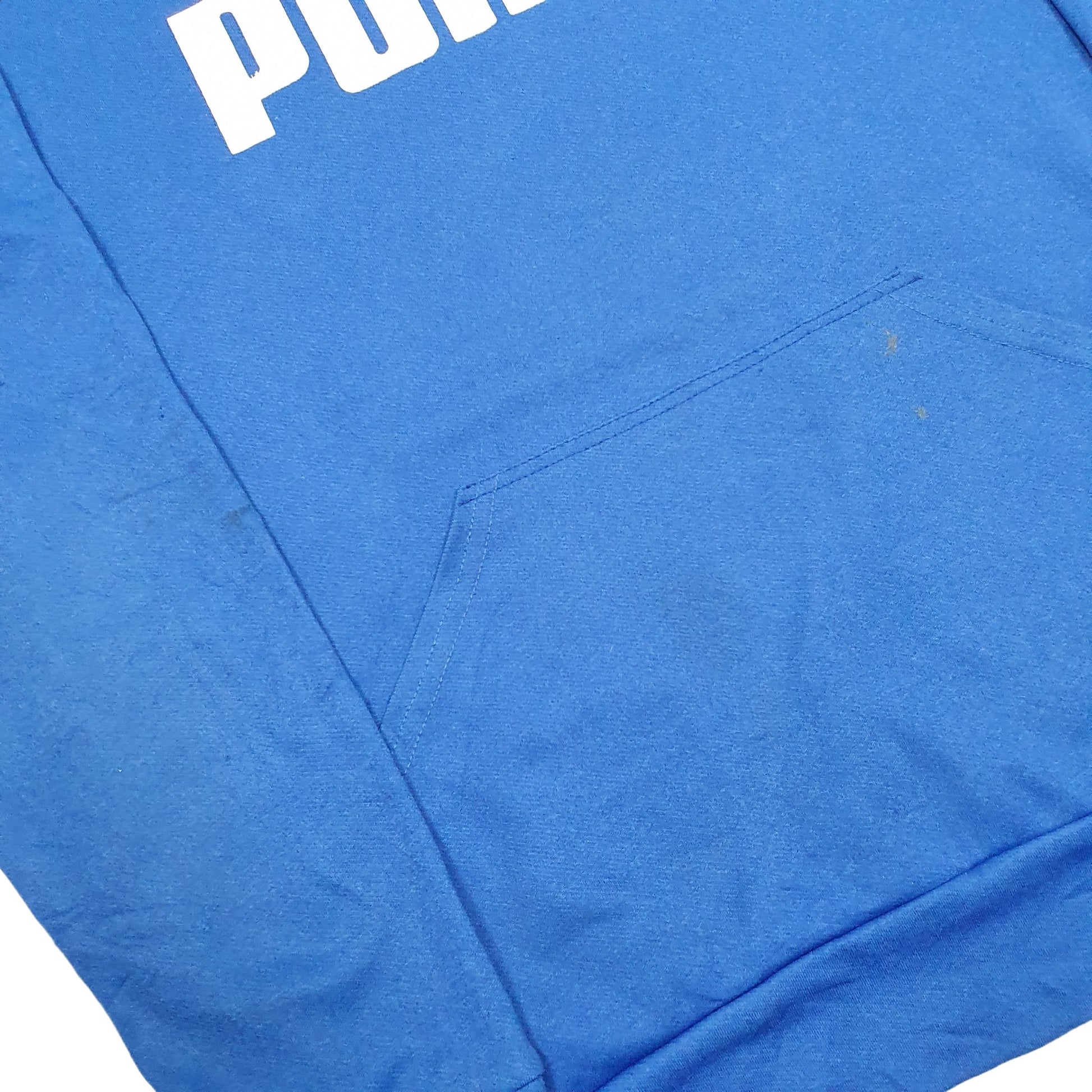 Mens Blue Puma Active Top Hoodie Jumper